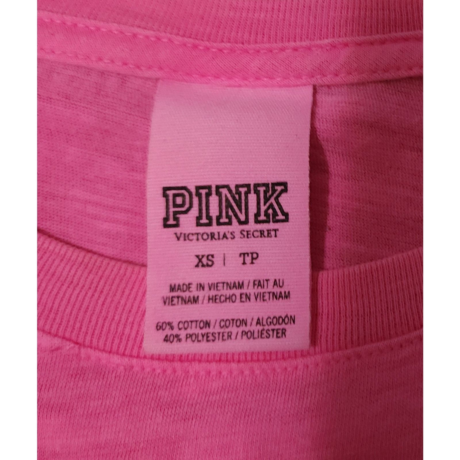Victoria's Secret PINK by VICTORIA'S SECRET JERSEY TOP SMALL STRIPE SLEEVES XS Size XS / US 0-2 / IT 36-38 - 3 Thumbnail
