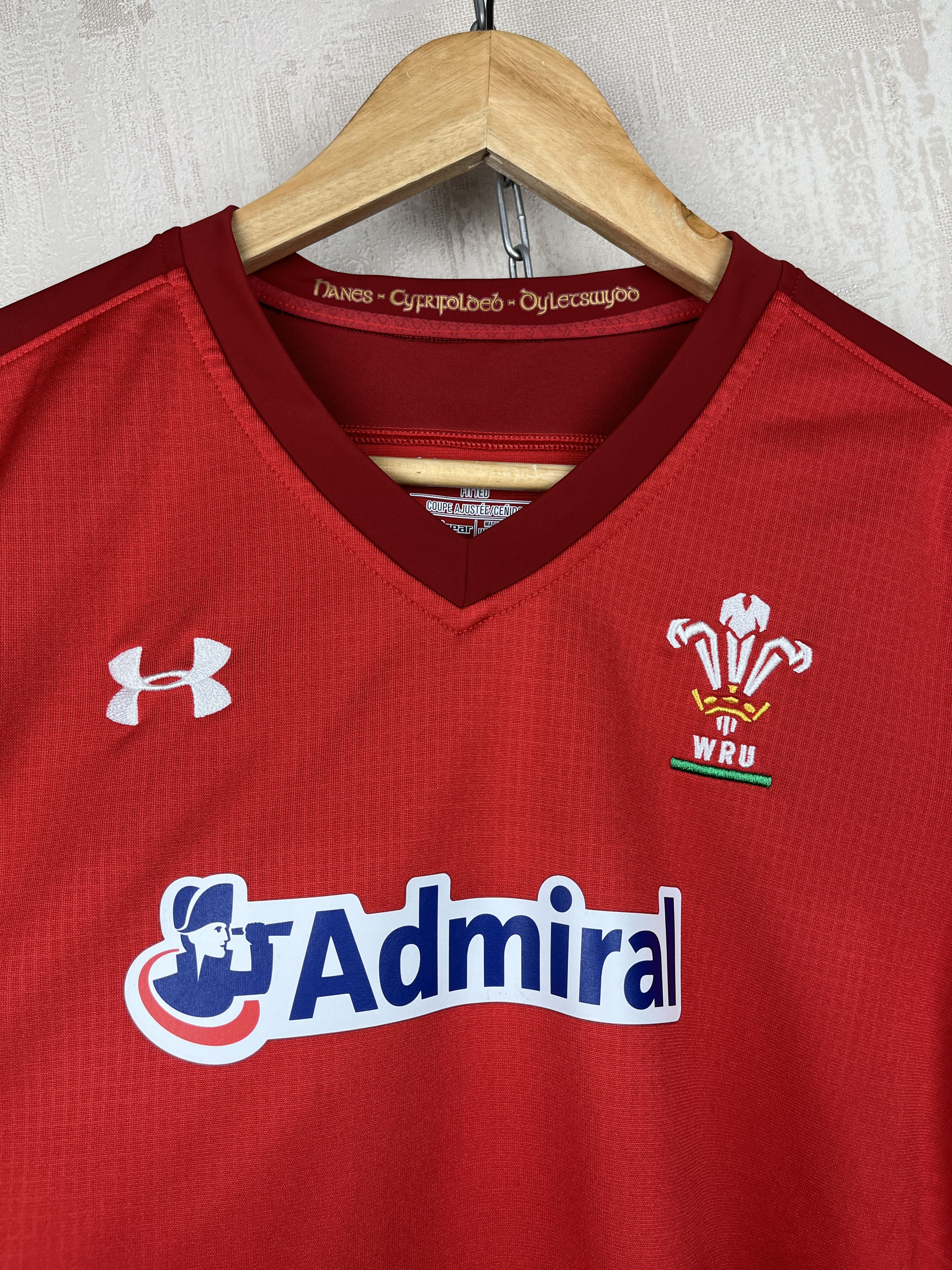 Under Armour Wales WRU Under Armour HeatGear Admiral Rugby Jersey Size US M / EU 48-50 / 2 - 4 Thumbnail