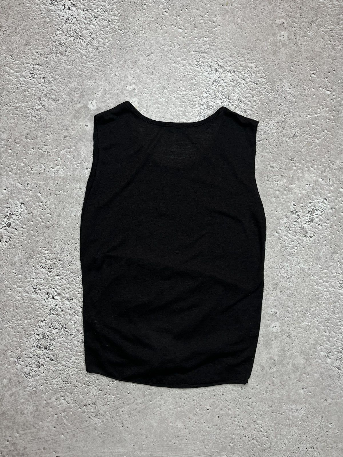 Other Y2K Black Sleeveless Top Bad Girl Print Knot Hem S/M Size S / US 4 / IT 40 - 9 Thumbnail