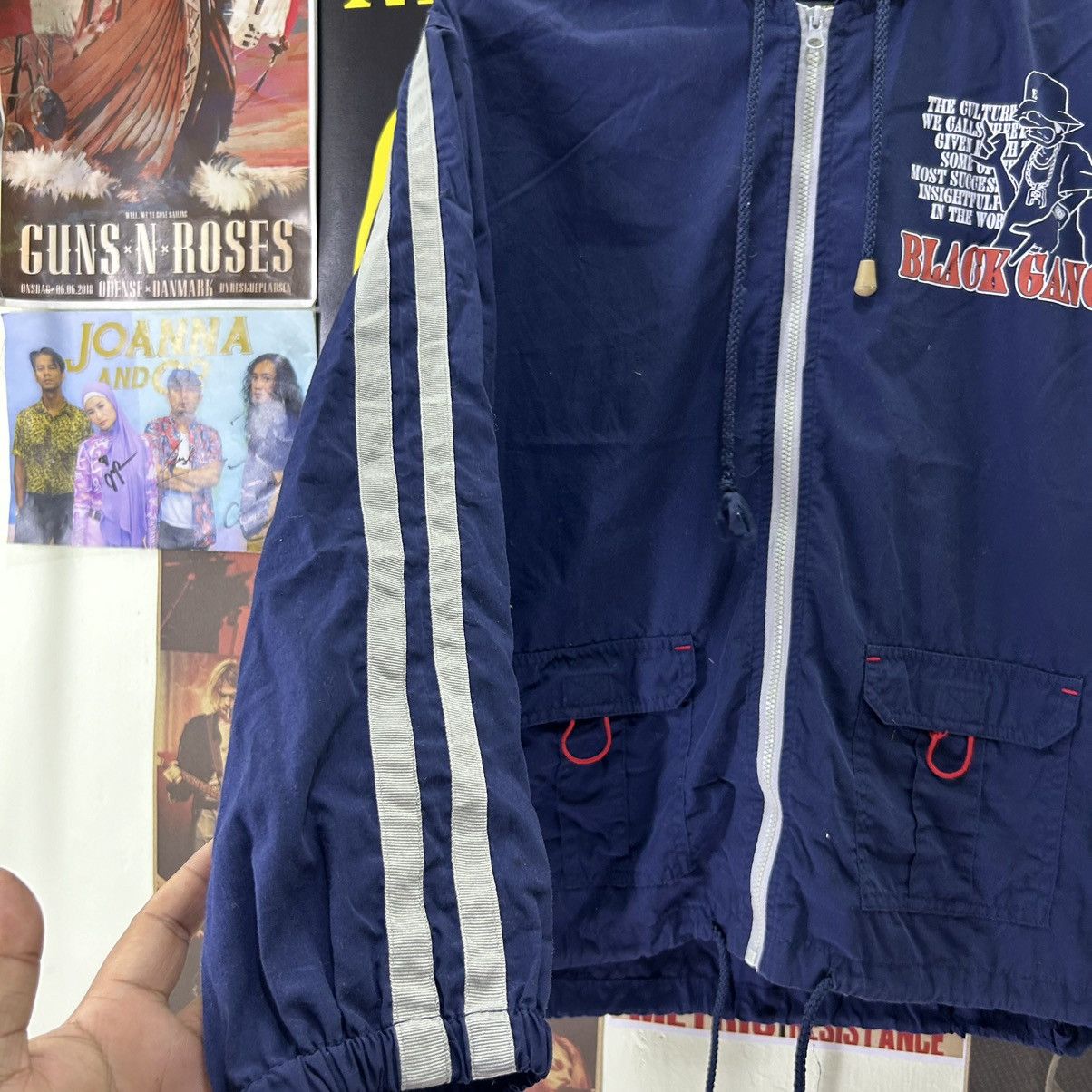 Vintage Vintage Black Gang Hoodie Jacket Size US M / EU 48-50 / 2 - 5 Thumbnail