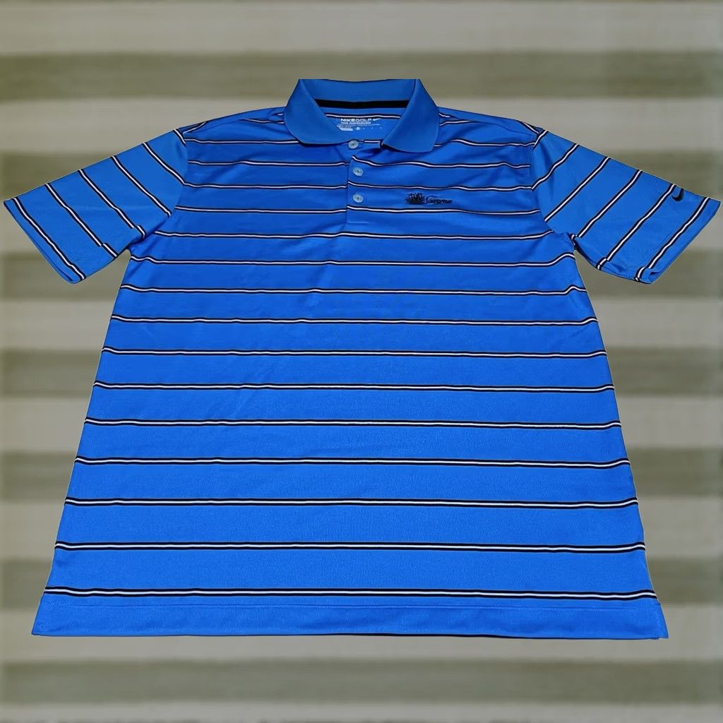 Nike Nike Golf Tour Performance Polo Shirt Mens M Blue Striped Short Sleeve Sawgrass Polo Shirt Mens M Blue Striped Short Sleeve Nike Golf Tour Performance Size US M / EU 48-50 / 2 - 1 Thumbnail