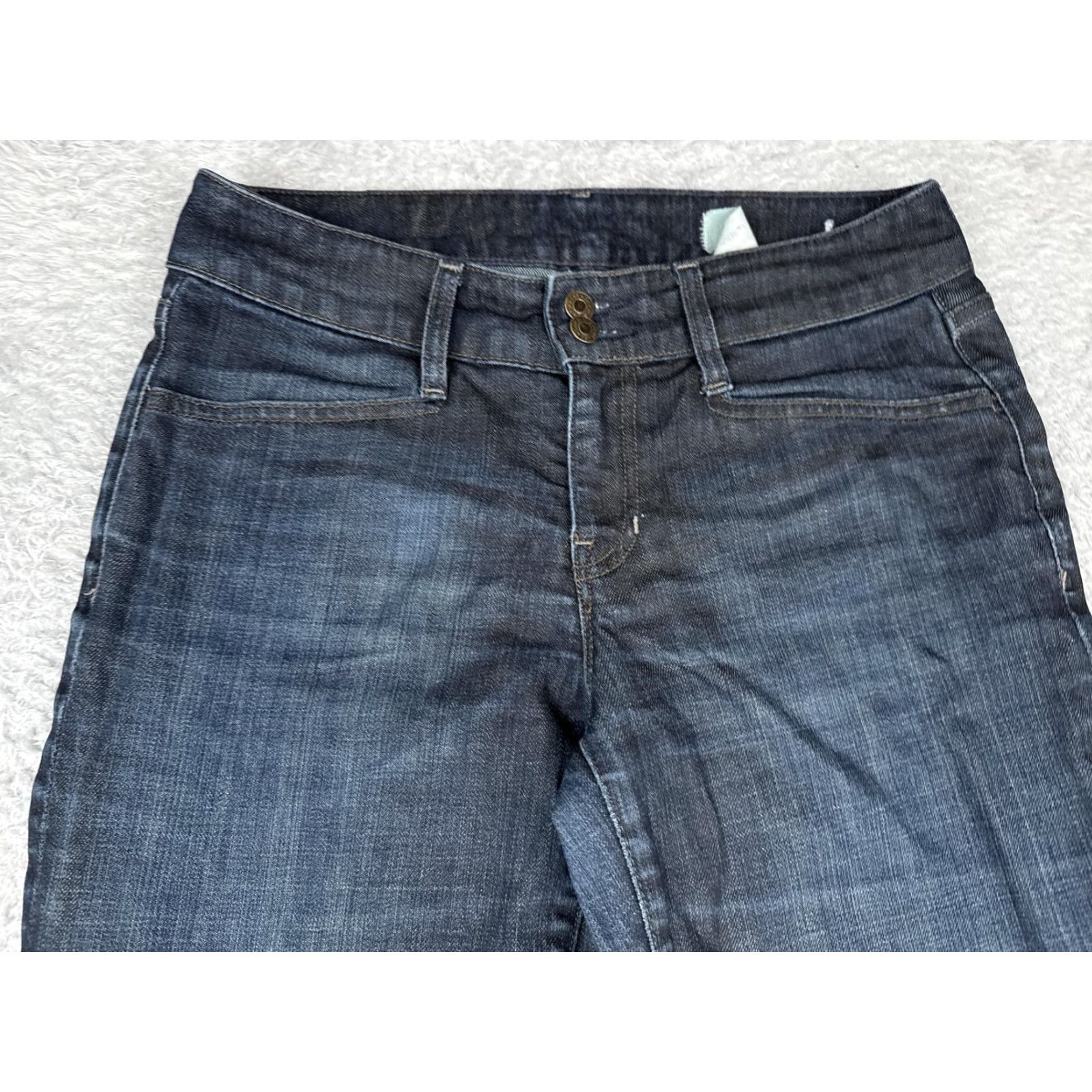 Gap Gap Jeans Womens 6 Tall Bootcut Denim Dark Blue Mid Rise 28x33 Stretch Pockets 5-Pocket City 1969 Mens? Girls? Size 28" / US 6 / IT 42 - 4 Thumbnail