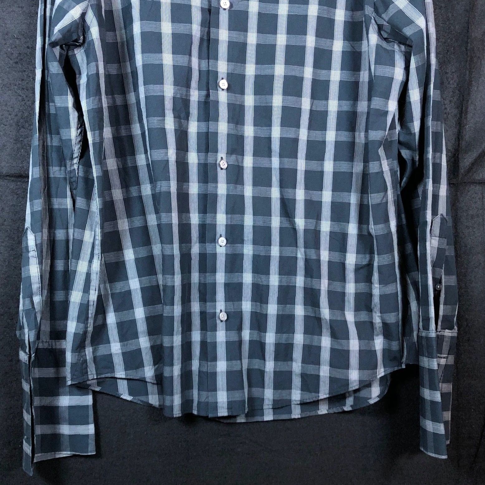 Banana Republic Banana Republic Mens Shirt Blue Plaid Button-Down Classic Fit 100% Cotton M Size US M / EU 48-50 / 2 - 3 Thumbnail