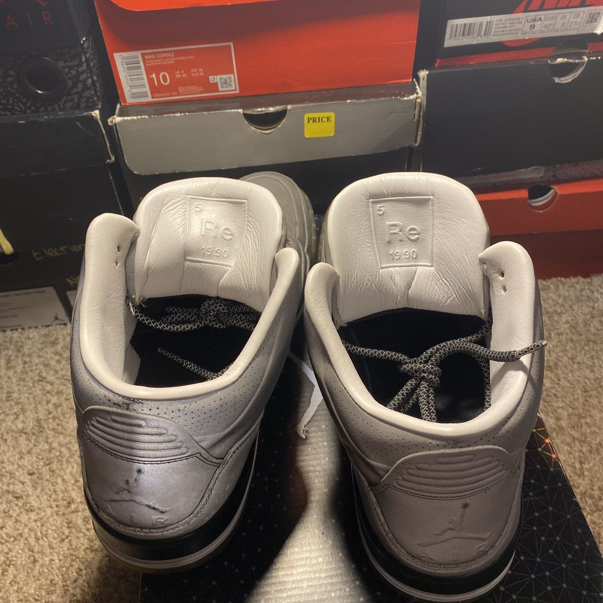 Jordan Brand × Nike × Vintage Jordan 3 lab3 reflective Size US 11.5 / EU 44-45 - 10 Thumbnail