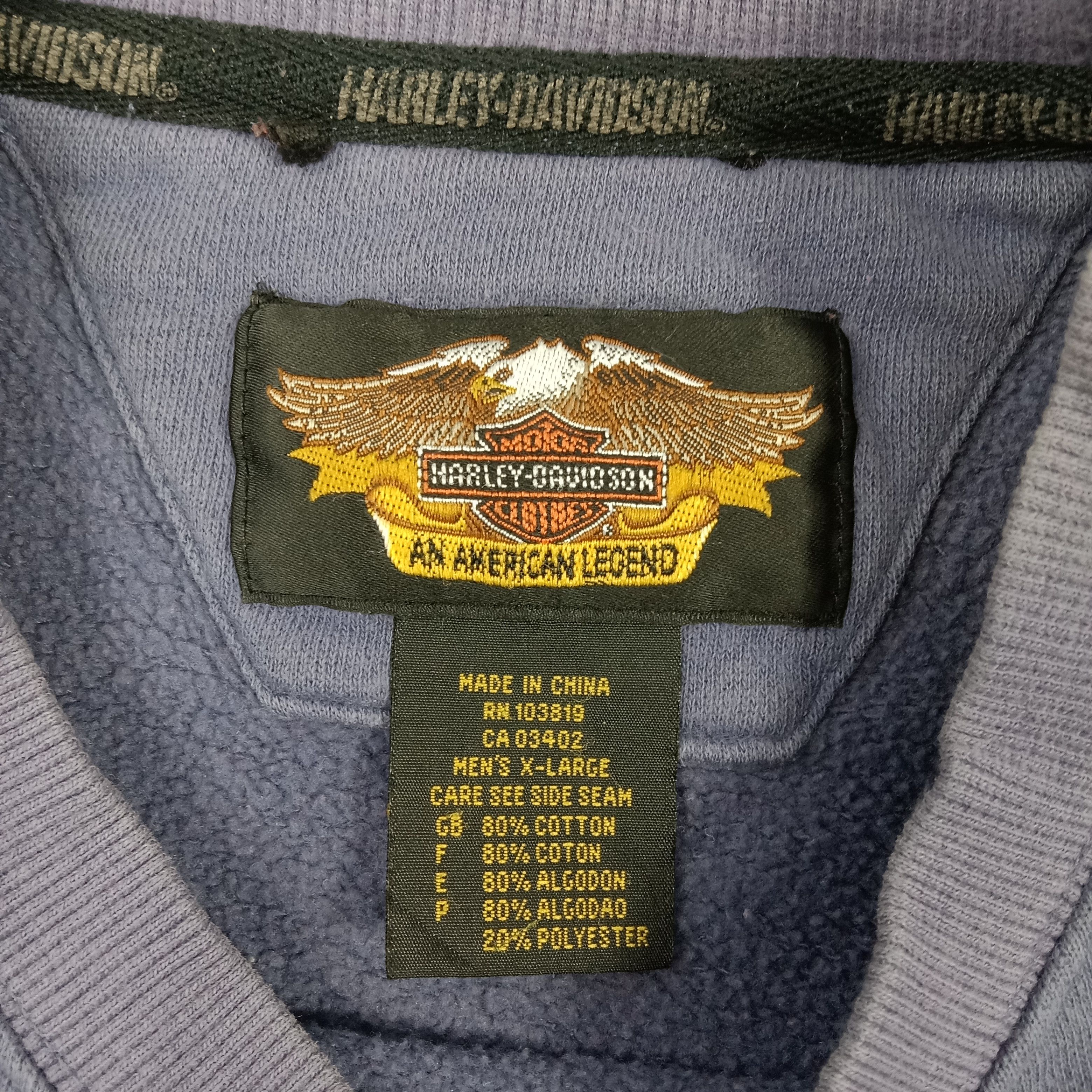 Harley Davidson × Vintage Harley Davidson Motorcycle Club American Sweatshirt Size US XXL / EU 58 / 5 - 4 Thumbnail