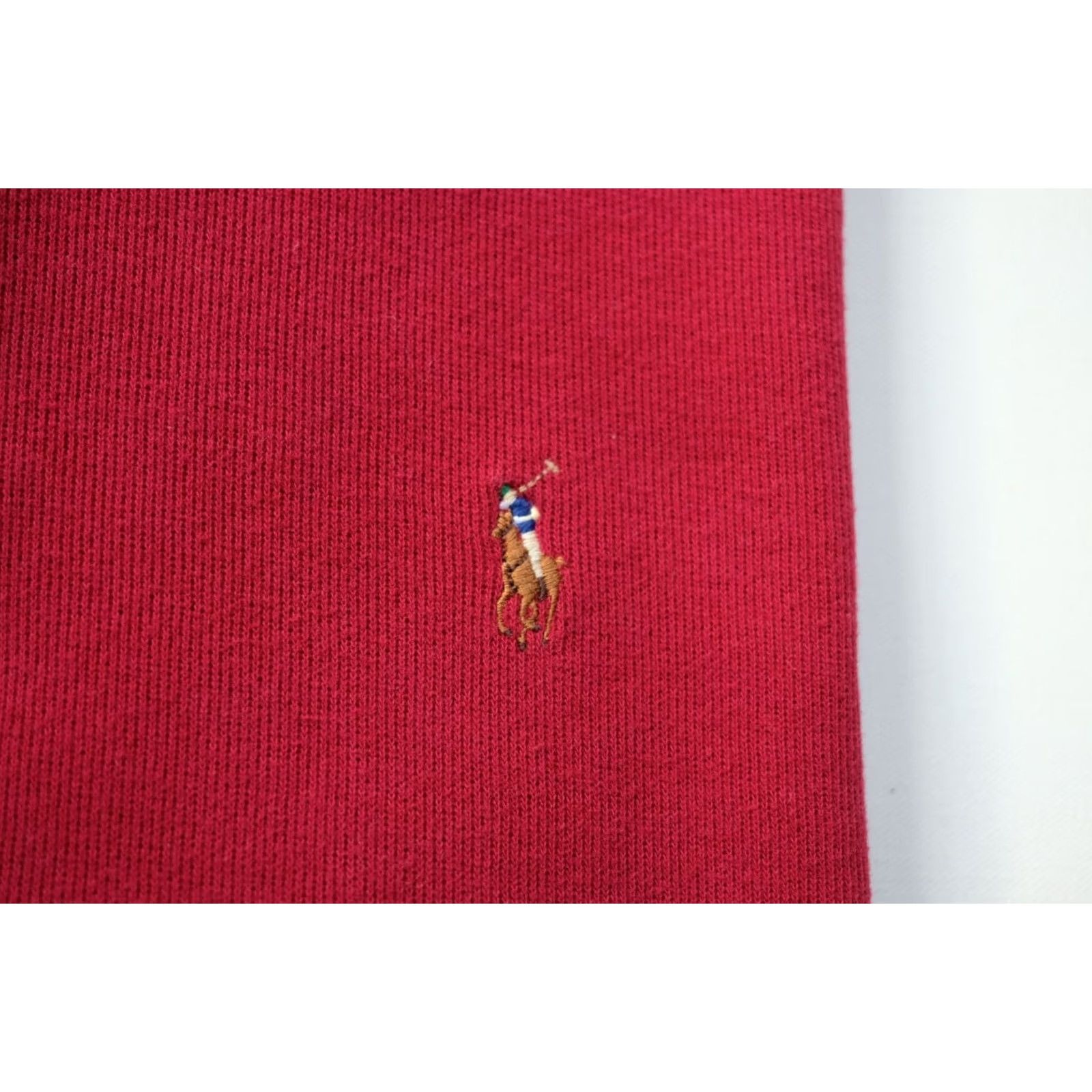 Polo Ralph Lauren VINTAGE Ralph Lauren Polo 1/4 ZIP Sweatshirt Embroidered Red M Men Shirt Size US M / EU 48-50 / 2 - 4 Thumbnail