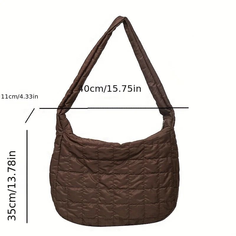 Vintage Luxurious Quilted Lattice Pattern Shoulder Bag Size ONE SIZE - 3 Thumbnail