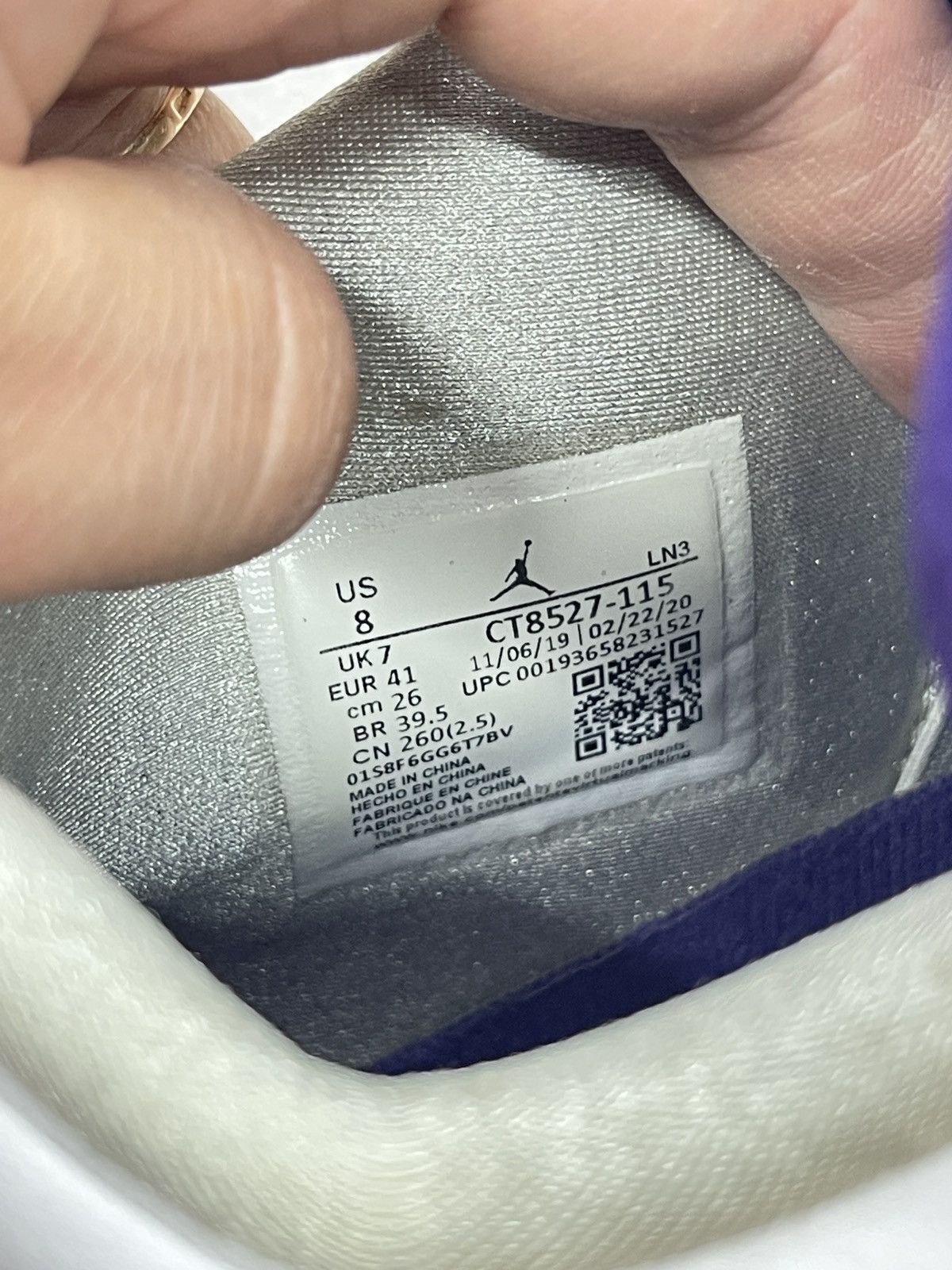 Jordan Brand AIR JORDAN 4 RETRO METALLIC PURPLE WHITE NIKE Size 41 Size US 8 / EU 41 - 14 Thumbnail