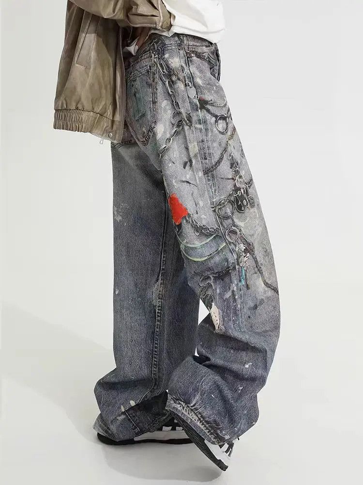 Designer × Japanese Brand Vintage Loose Streetwear Hip Hop Casual Pants Size US 31 - 5 Thumbnail