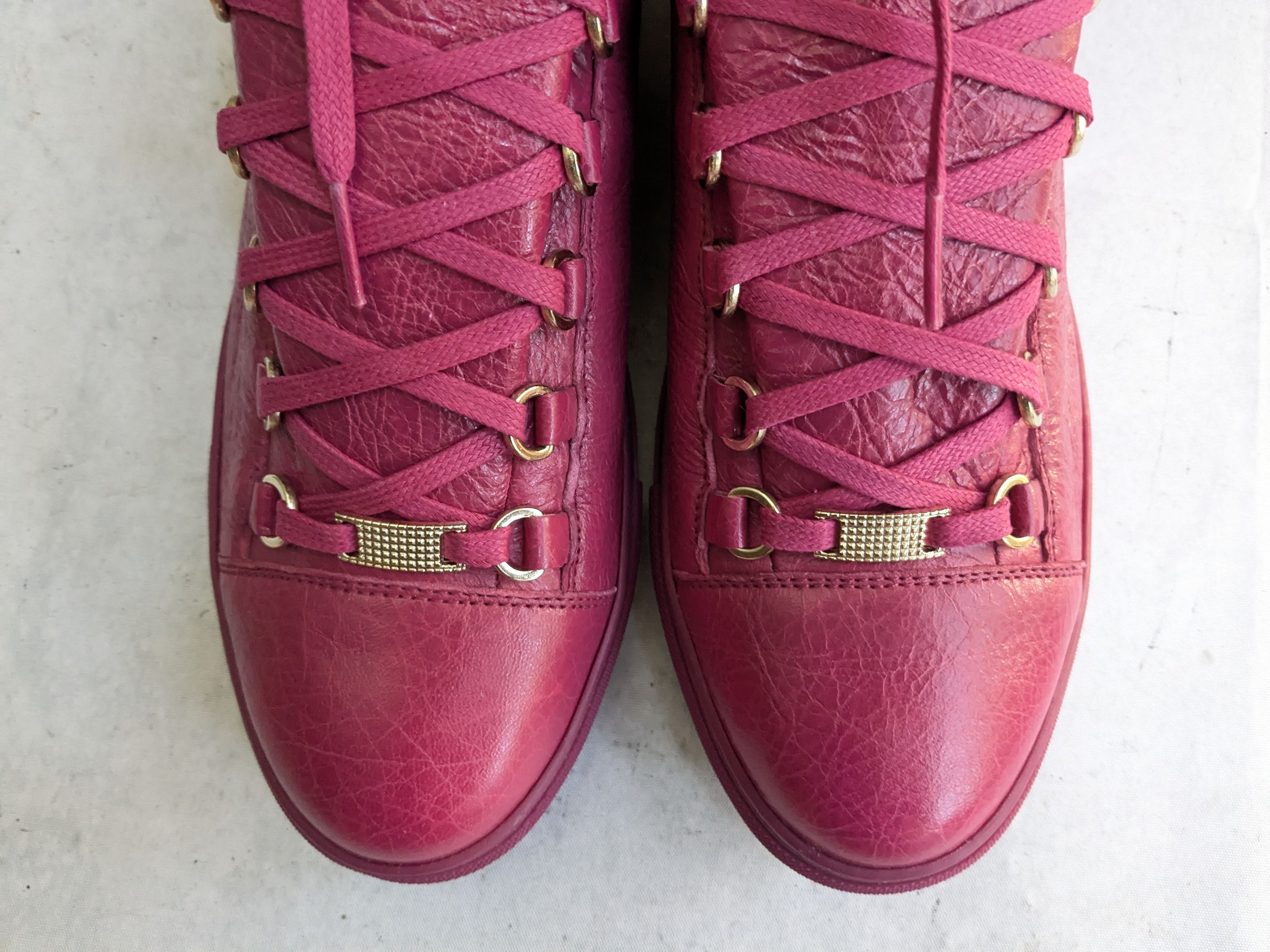 Balenciaga Balenciaga Arena Sneakers Pink Leather 10 Low Tops Size US 10 / EU 43 - 2 Thumbnail