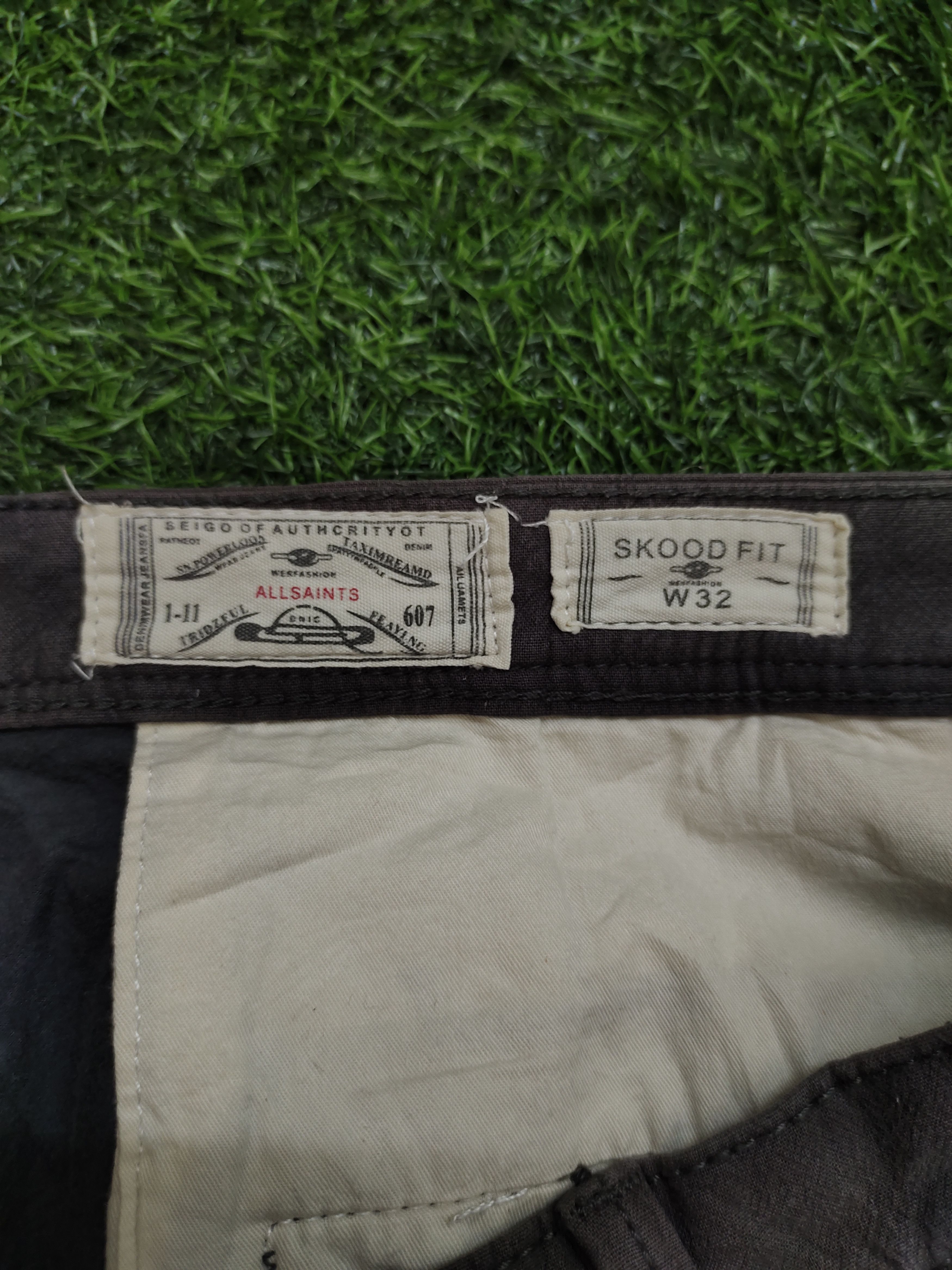 Allsaints All Saint Narrow Skood Fit Trouser Pants Size US 32 / EU 48 - 17 Thumbnail