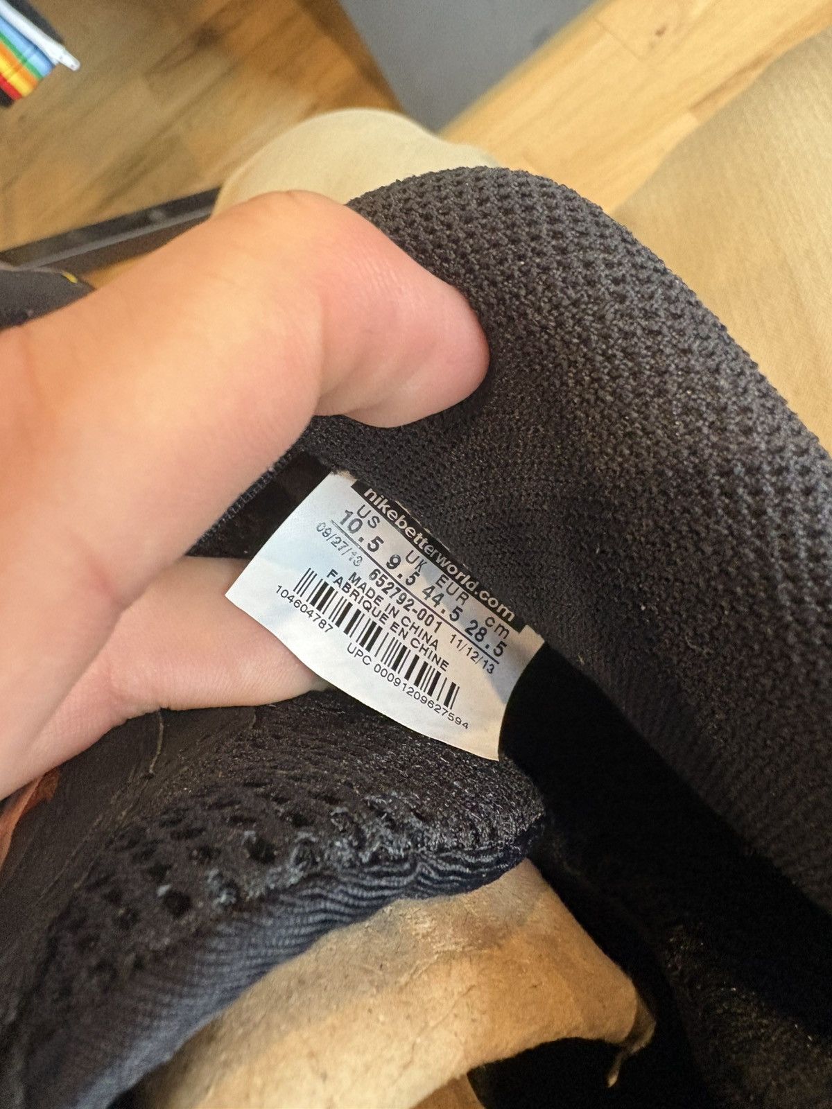 Nike × Supreme Supreme Foamposite Black 2013 DS NB size 10.5 Size US 10.5 / EU 43-44 - 7 Thumbnail