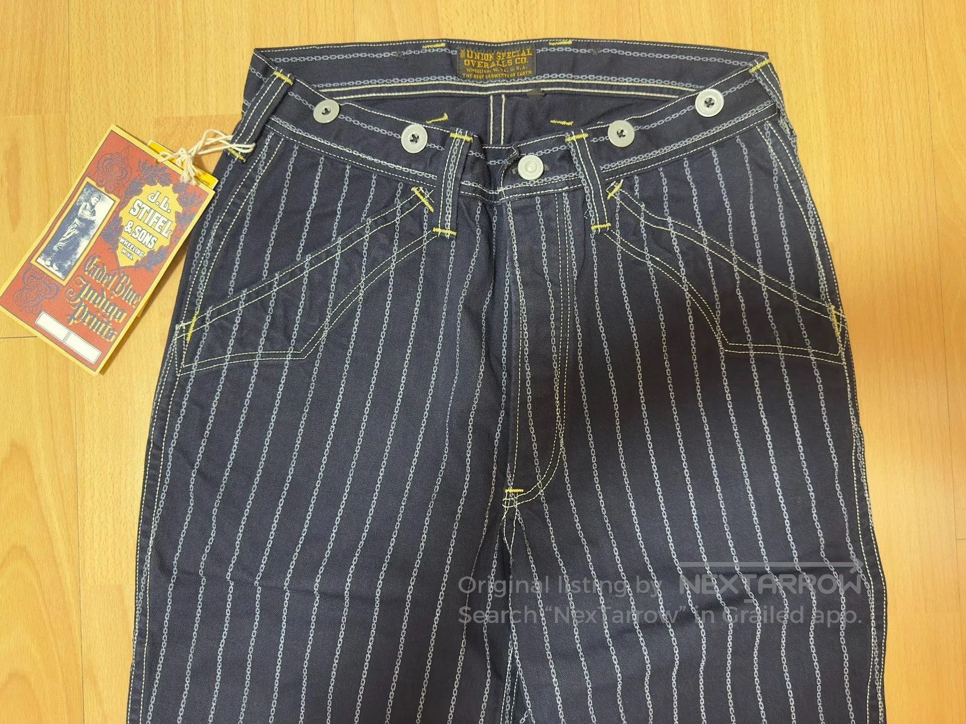 Freewheelers Freewheelers Chain Dye Work Pants. Size US 30 / EU 46 - 3 Thumbnail