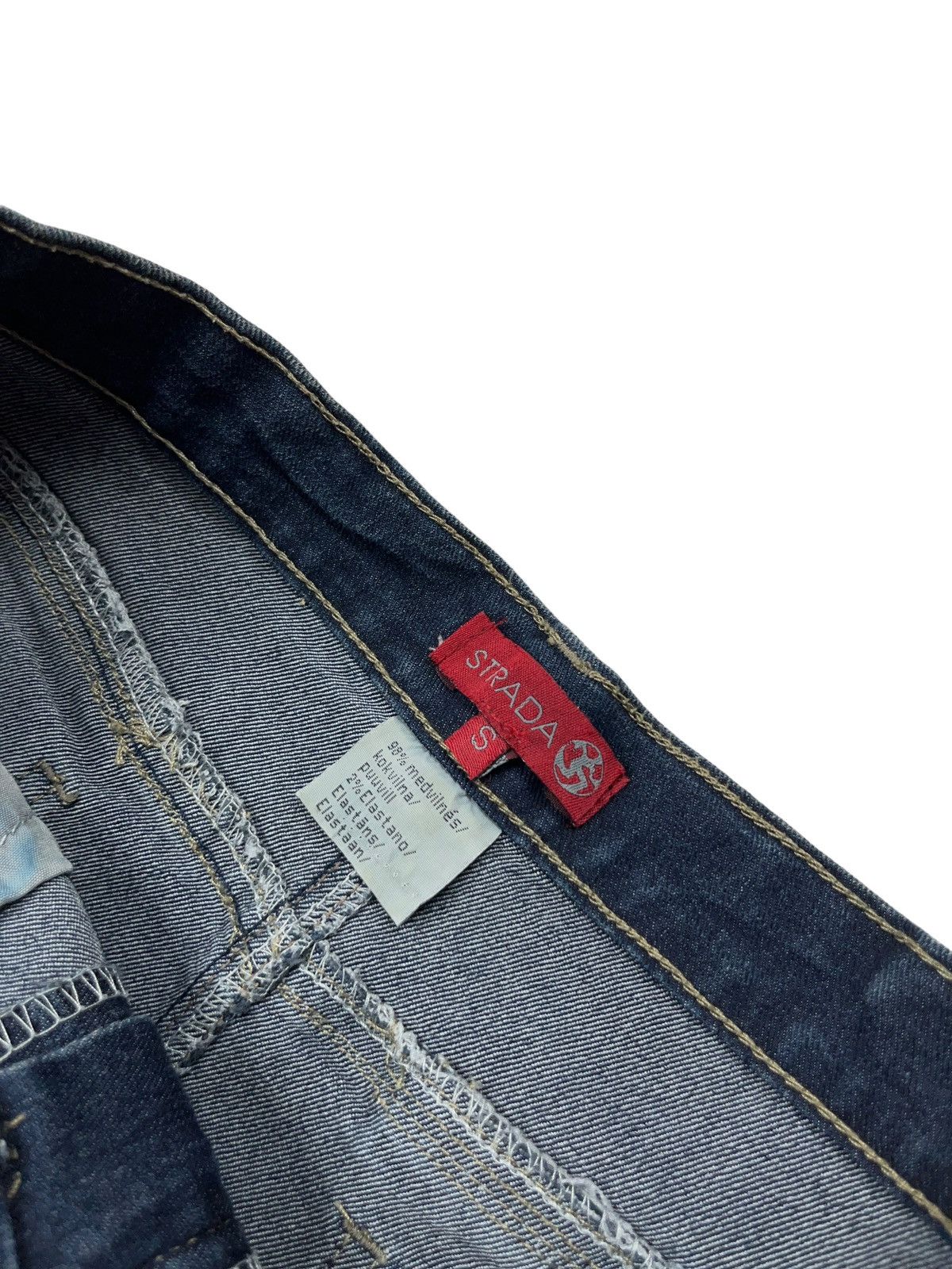 Japanese Brand × Vintage Vintage y2k Denim Midi Skirt Patchwork 90s Size 29" - 6 Thumbnail