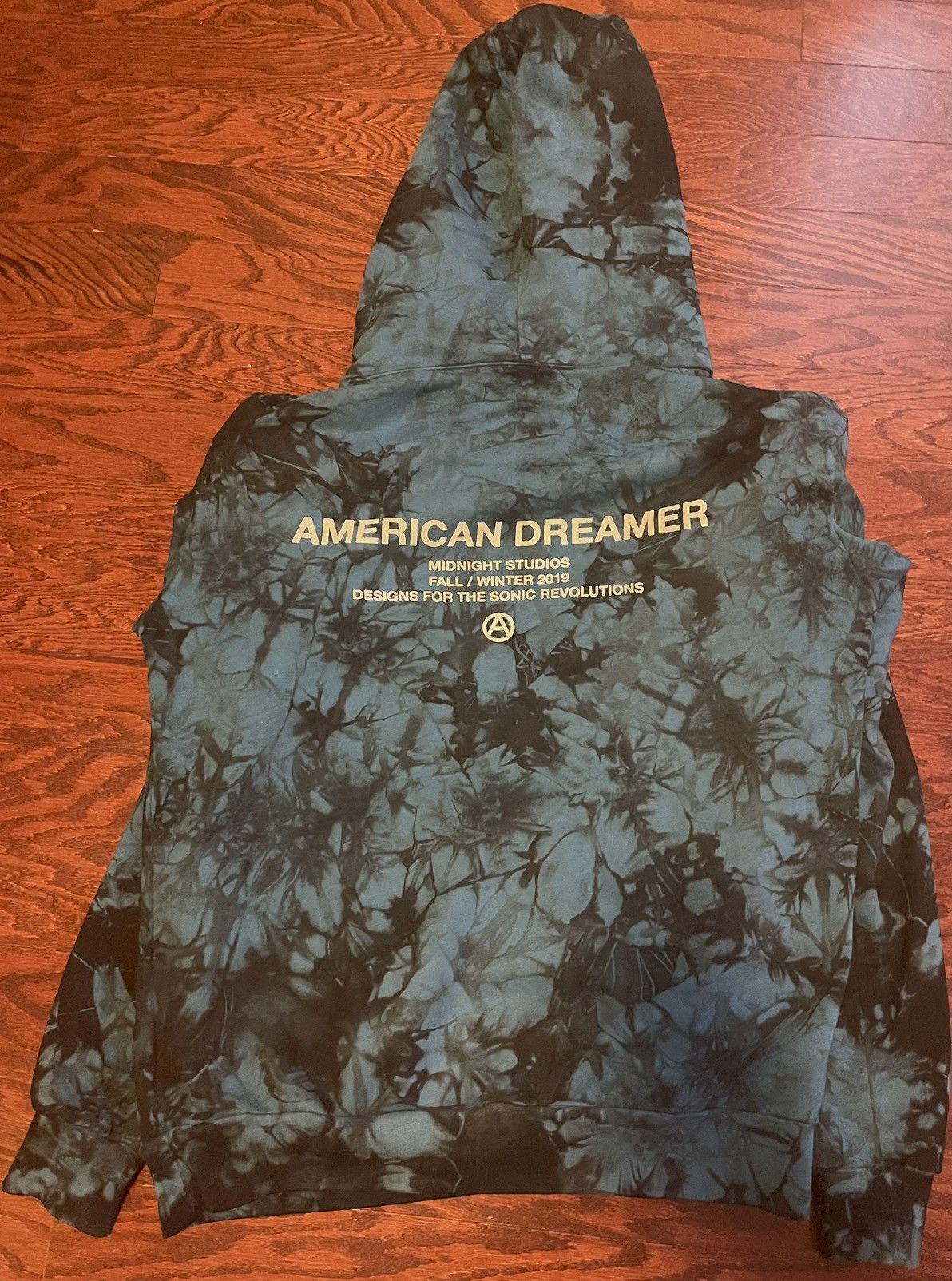 A$AP Rocky × MiDNIGHT × Midnight Studios Midnight Studios Blue Tie Dye Hoodie Size US S / EU 44-46 / 1 - 2 Thumbnail
