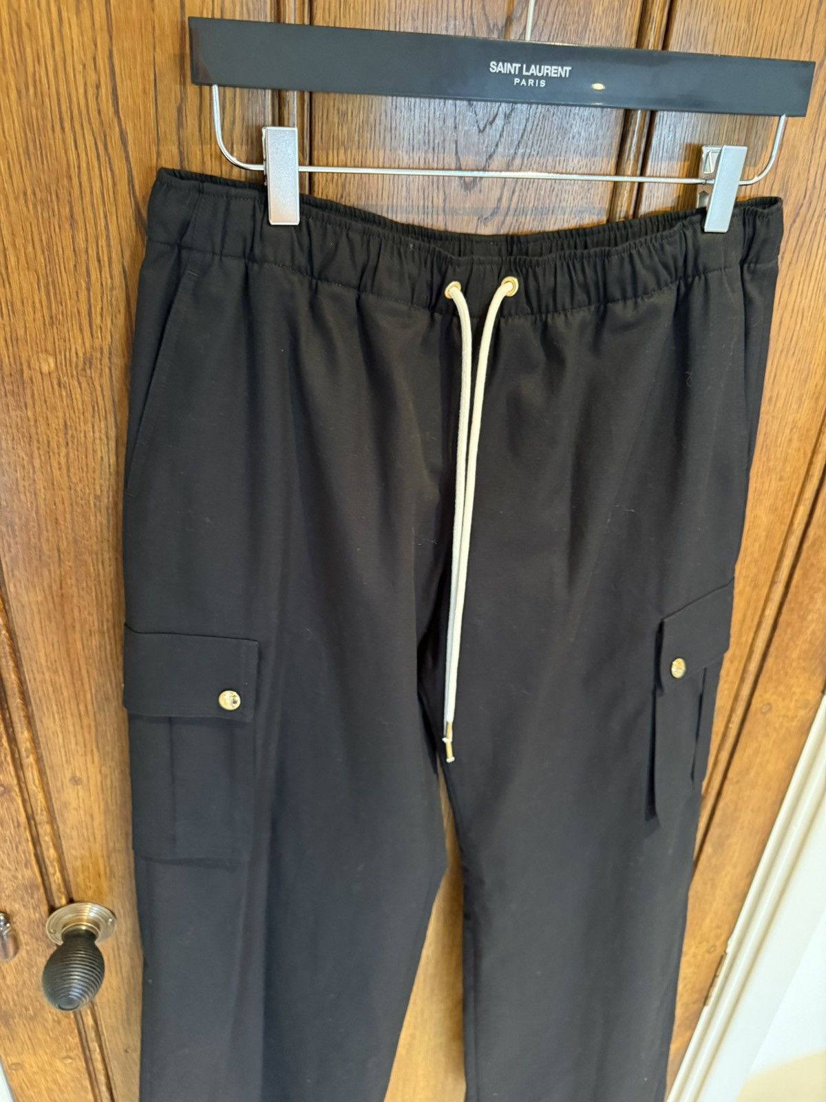 Celine SS24 Celine black cargo trousers pants Hedi Slimane 48 50 Size US 32 / EU 48 - 11 Thumbnail