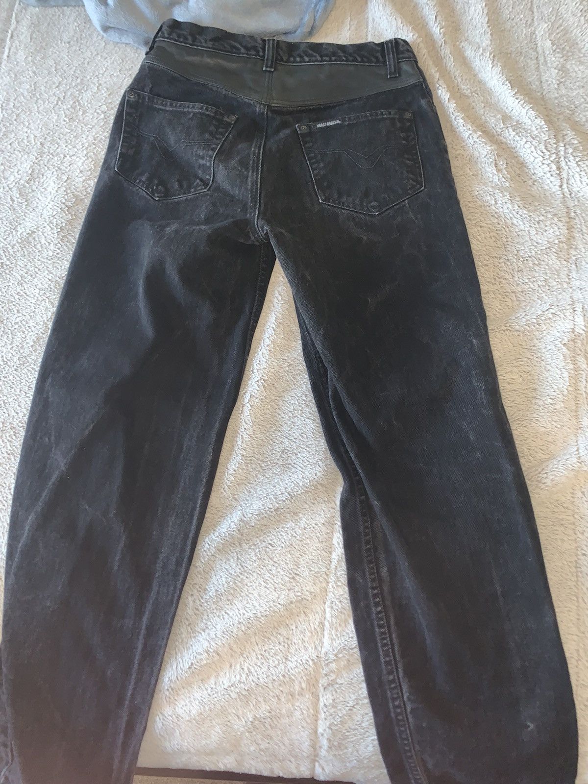 Harley Davidson Harley Davison black vintage all American jeans 31X32 Size US 31 - 7 Thumbnail