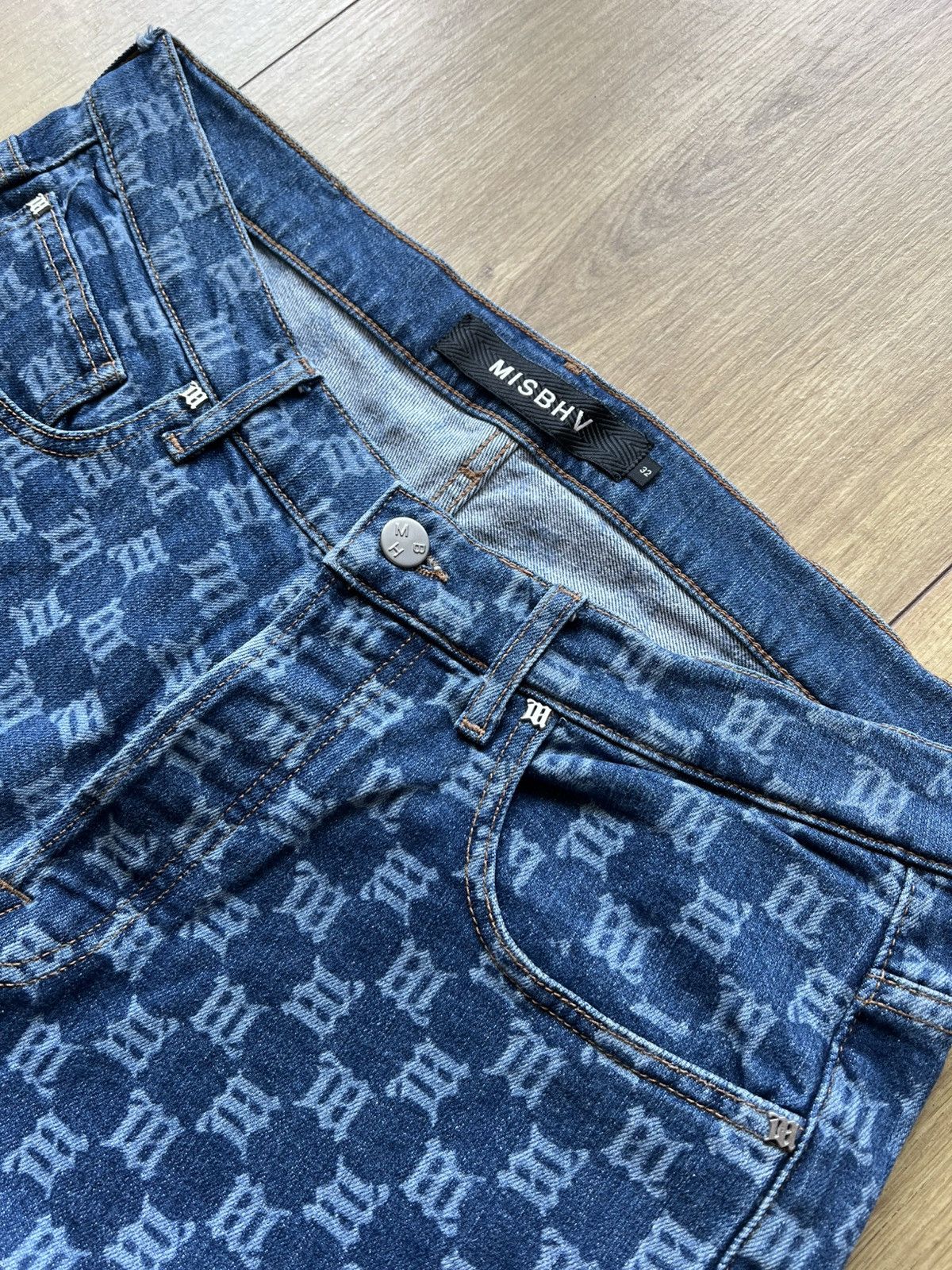 Misbhv Misbhv monogram denim shorts Size US 32 / EU 48 - 3 Thumbnail