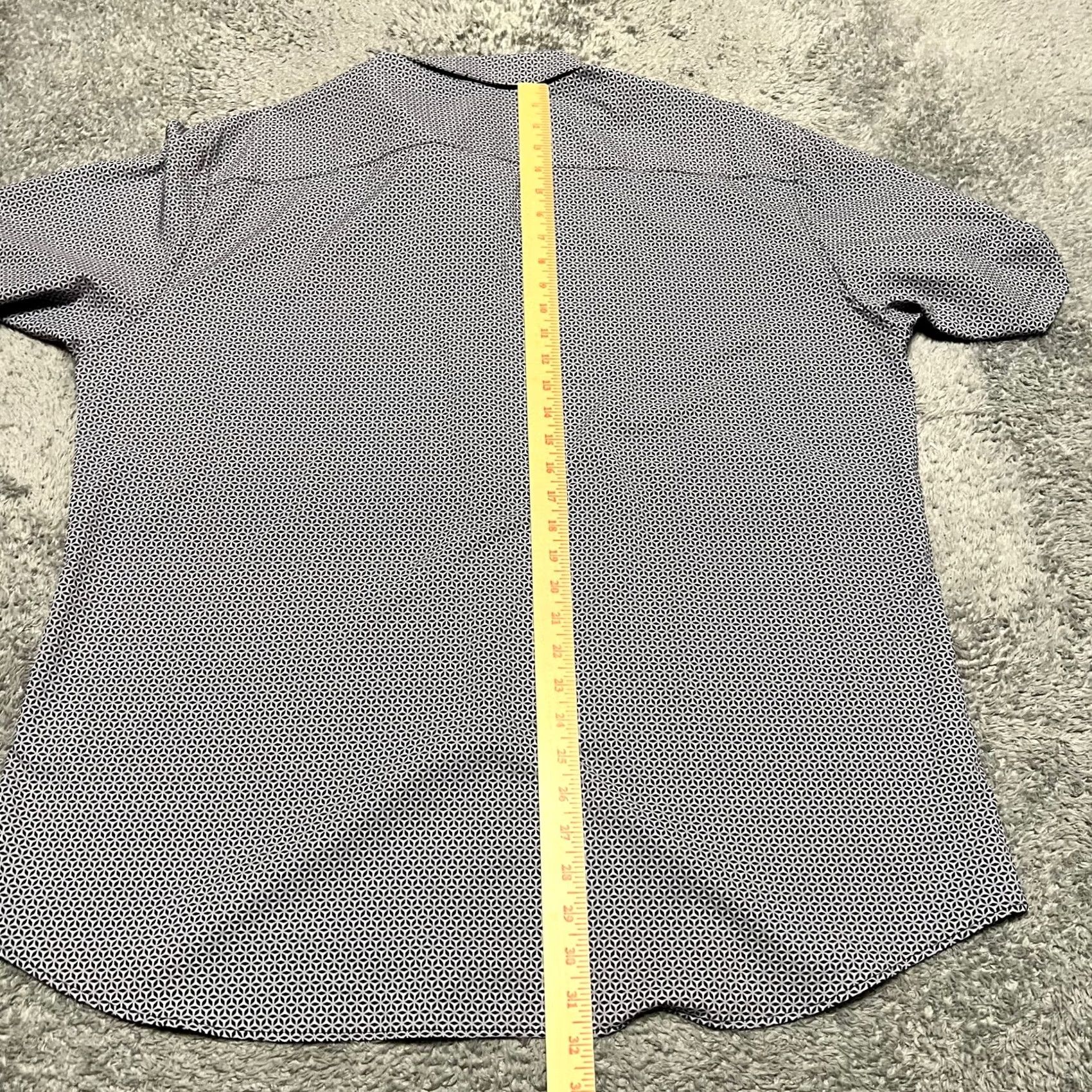 Kenneth Cole Kenneth Cole Golf Shirt Mens XXL Short Sleeve Performance Button Geometric Gray 2XL Size US XXL / EU 58 / 5 - 5 Thumbnail
