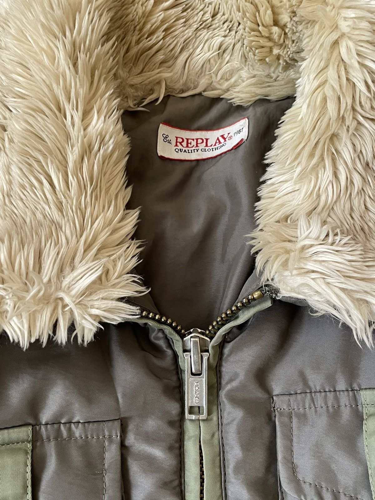 Replay Replay olive bomber jacket Y2K style Size S / US 4 / IT 40 - 6 Thumbnail