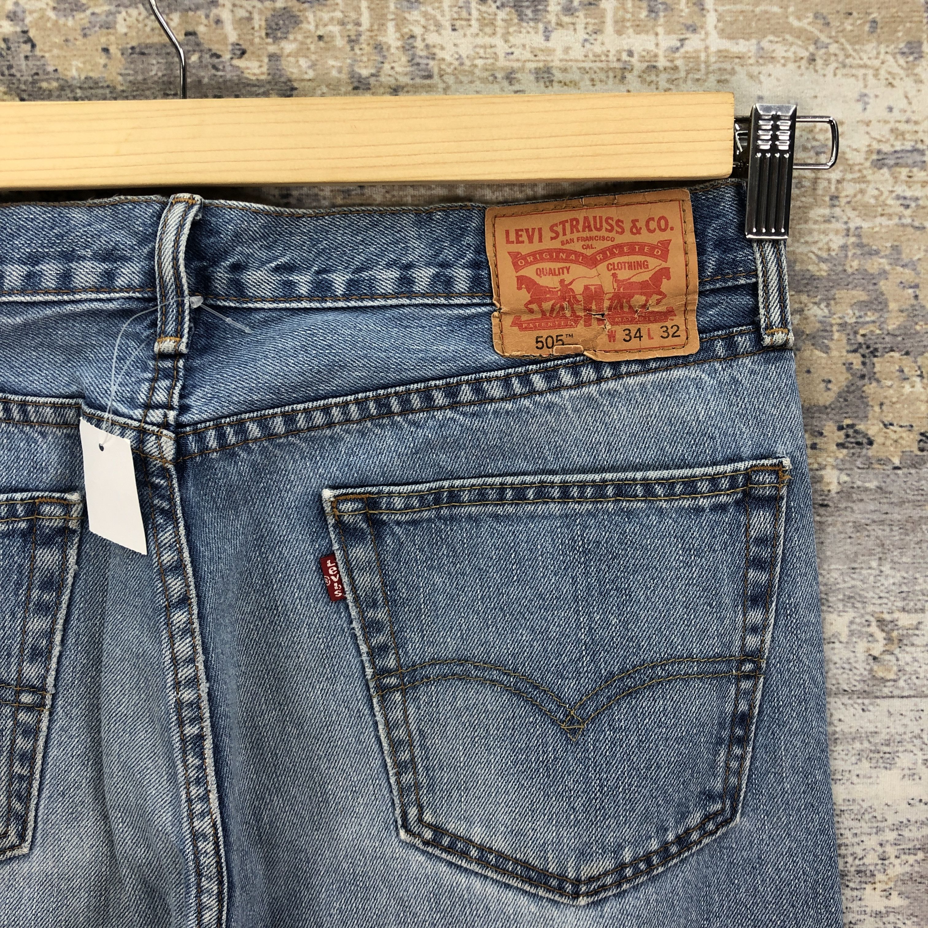 Levi's Vintage Y2K Levis 505 Light Wash Jeans Levi's Faded Denim Size US 34 / EU 50 - 5 Thumbnail