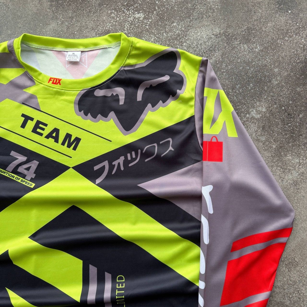 20471120 Fox Racing Motocross Racing Y2K Jersey Size US XL / EU 56 / 4 - 4 Thumbnail