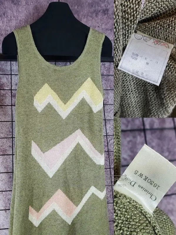 Dior Dior Summer Green Patterned Maxi Dress . Size M / US 6-8 / IT 42-44 - 3 Thumbnail