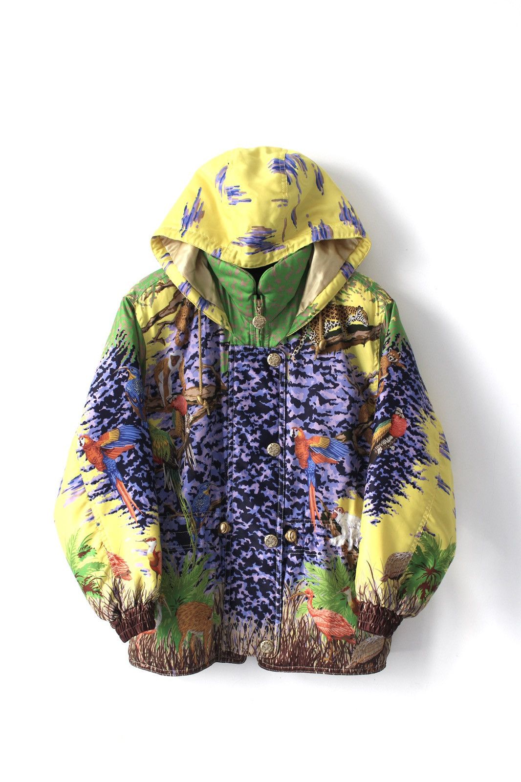 Japanese Brand 2000S KENSHO ABE JAPAN SPORTS WILDLIFE PRINT HOODED JACKET Size US L / EU 52-54 / 3 - 1 Thumbnail