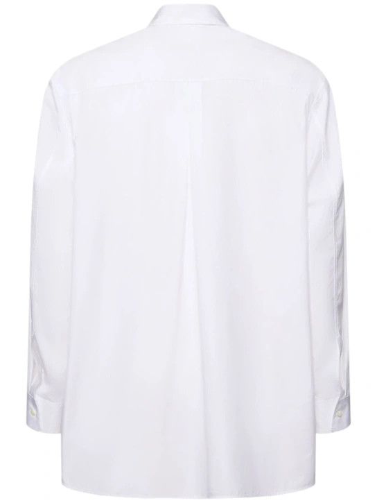Jil Sander o1lsvrm0425 Thursday A.M. Boxy Fit Shirt in Optic White Size US M / EU 48-50 / 2 - 2 Thumbnail