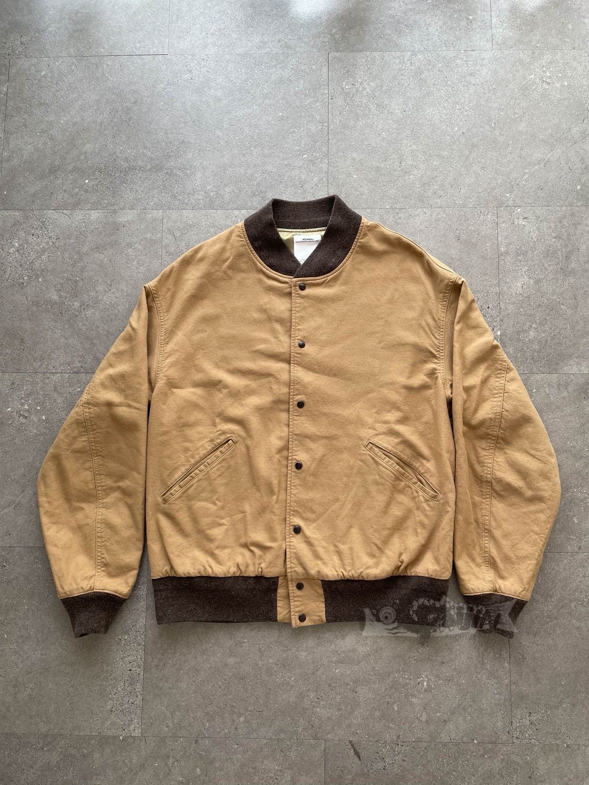 Visvim VISVIM 20AW VARSITY SB JKT Beige Size US XL / EU 56 / 4 - 3 Thumbnail