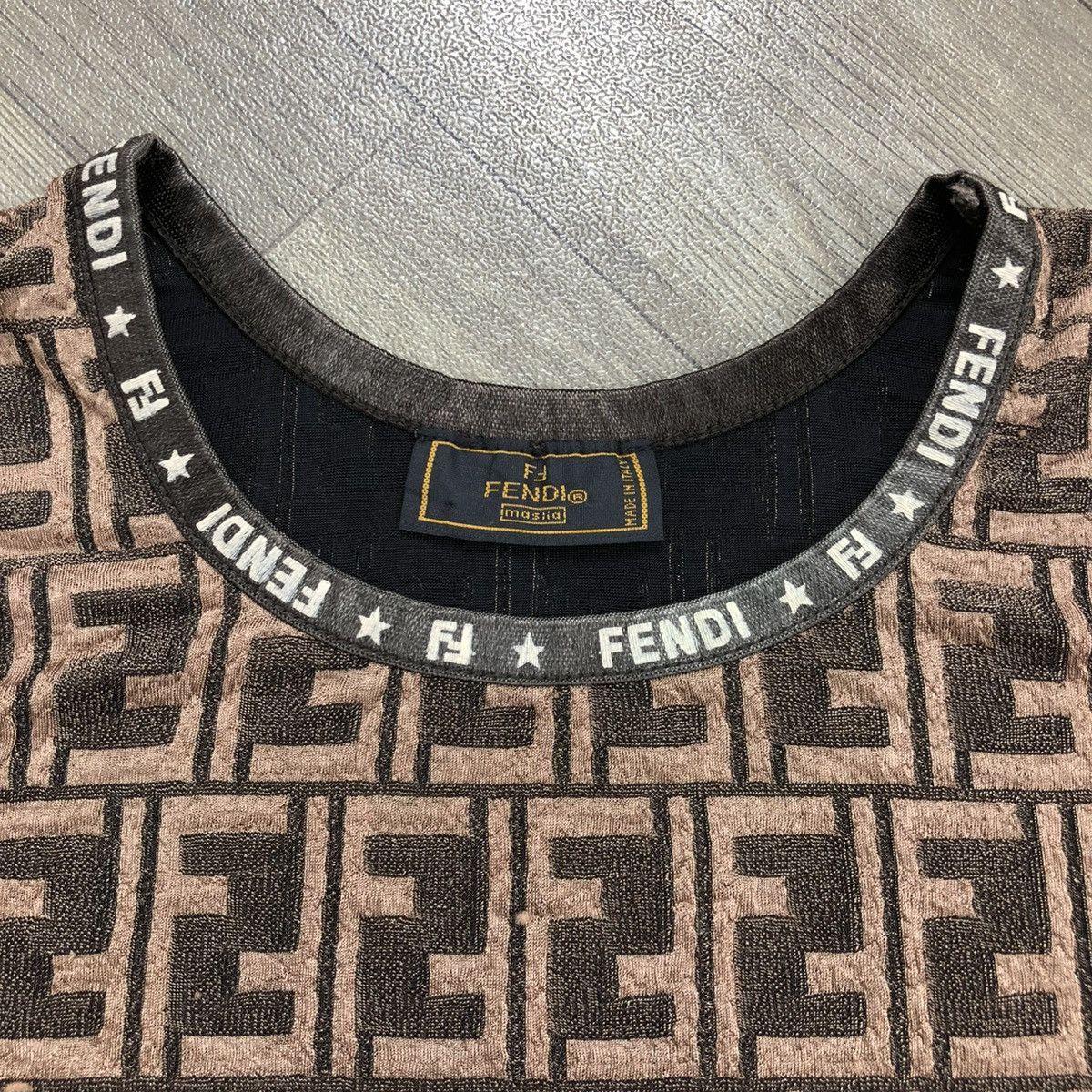 Fendi Vintage Fendi Maslia FF Monogram Tank Top Luxury Size M / US 6-8 / IT 42-44 - 5 Thumbnail