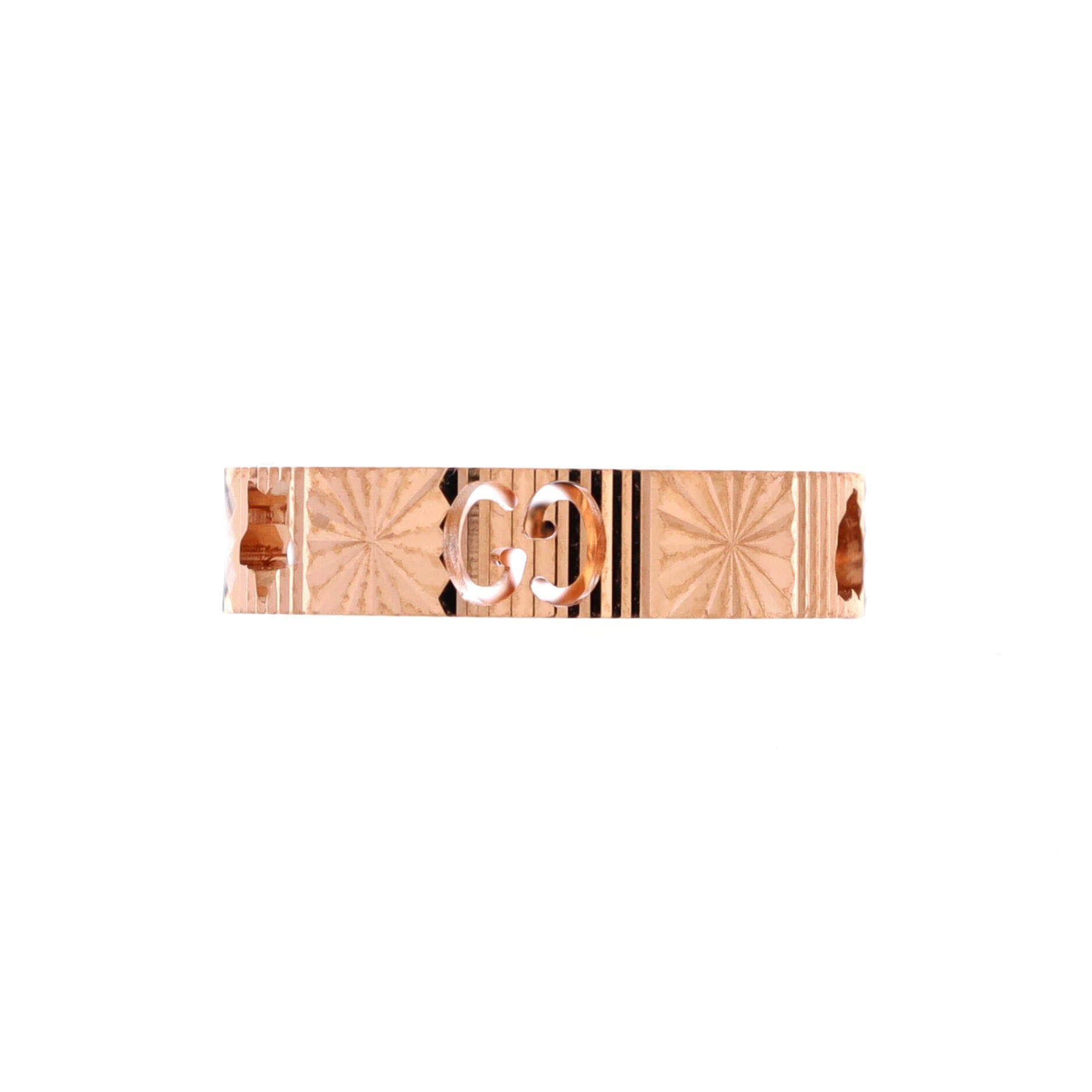 Gucci Textured Icon Heart Star Cut-Out Ring Size ONE SIZE - 1 Thumbnail