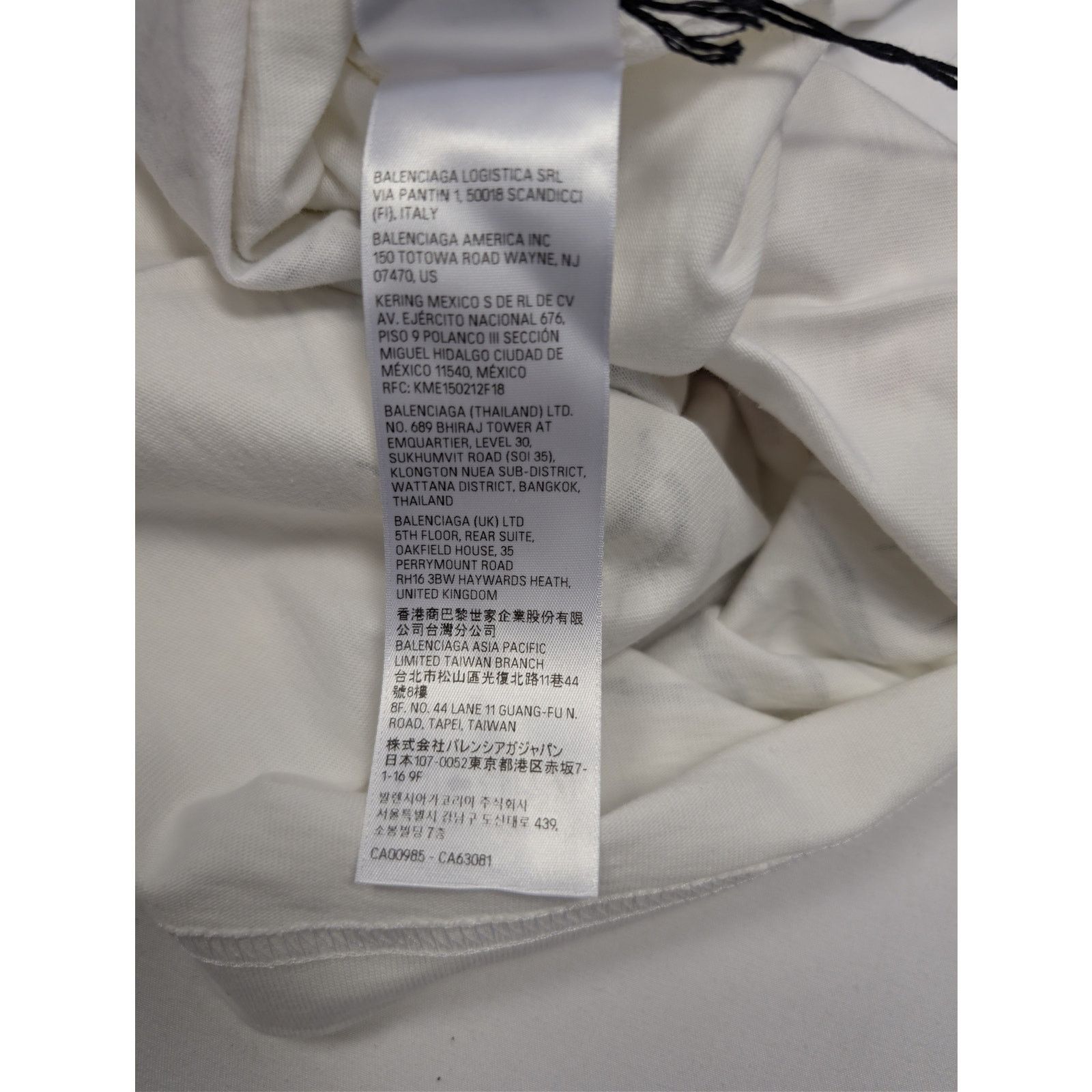 Balenciaga o1rshd1 Heavy Graphic Print DIY Metal Logo T-shirt in White Size US M / EU 48-50 / 2 - 21 Thumbnail