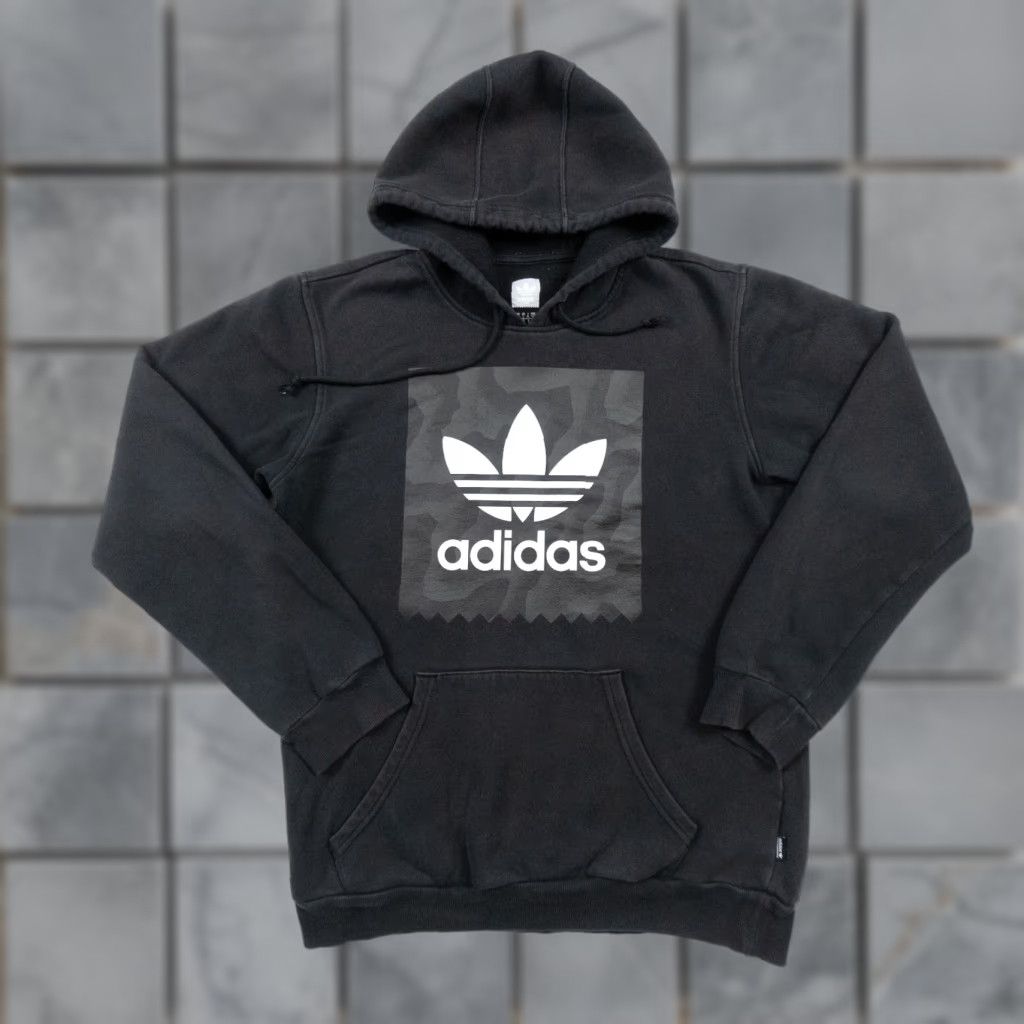 Adidas Adidas Hoodie Men’s Small Black Trefoil Logo Pullover Sweatshirt Adult Regular Fit Size US S / EU 44-46 / 1 - 1 Thumbnail