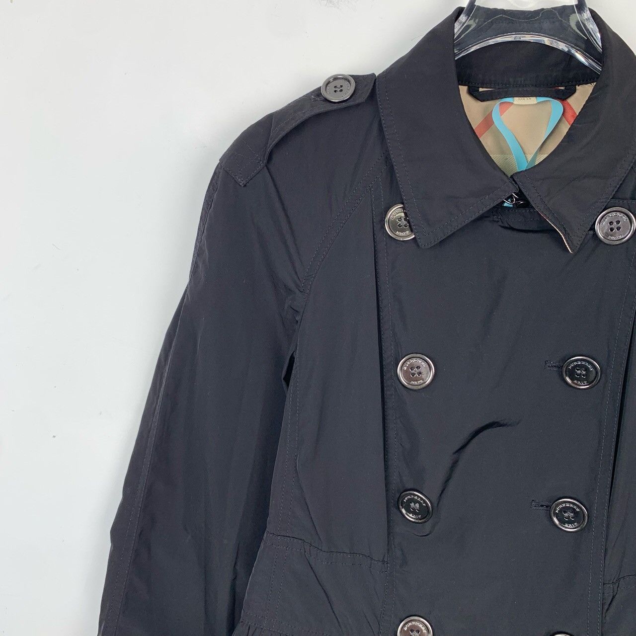Burberry Burberry Trench Coat Black Coat (Size 38/S) Size S / US 4 / IT 40 - 6 Thumbnail