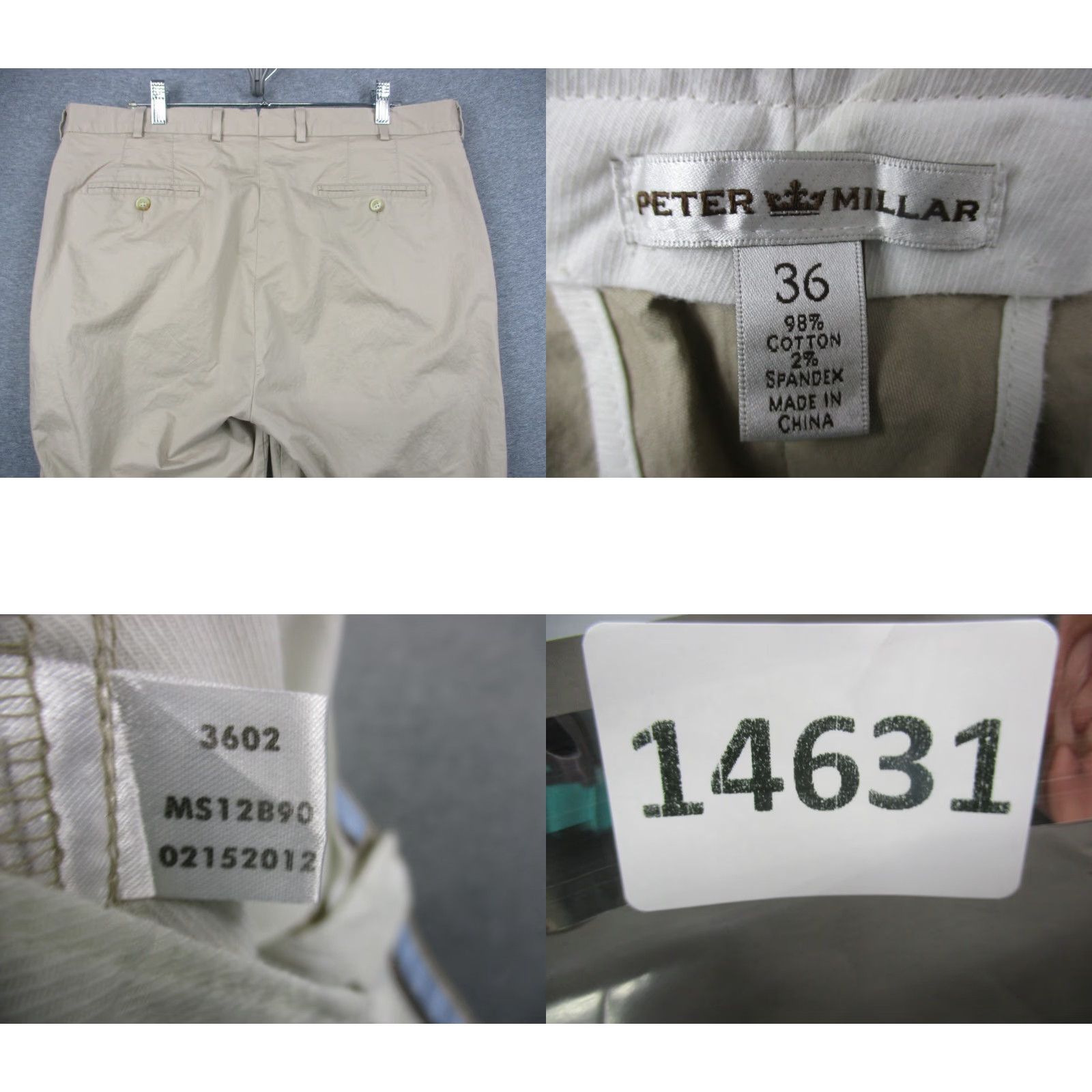 Peter Millar Peter Millar Golf Pants 36 Beige Stretch Straight Casual Cuffed Size US 36 / EU 52 - 8 Thumbnail