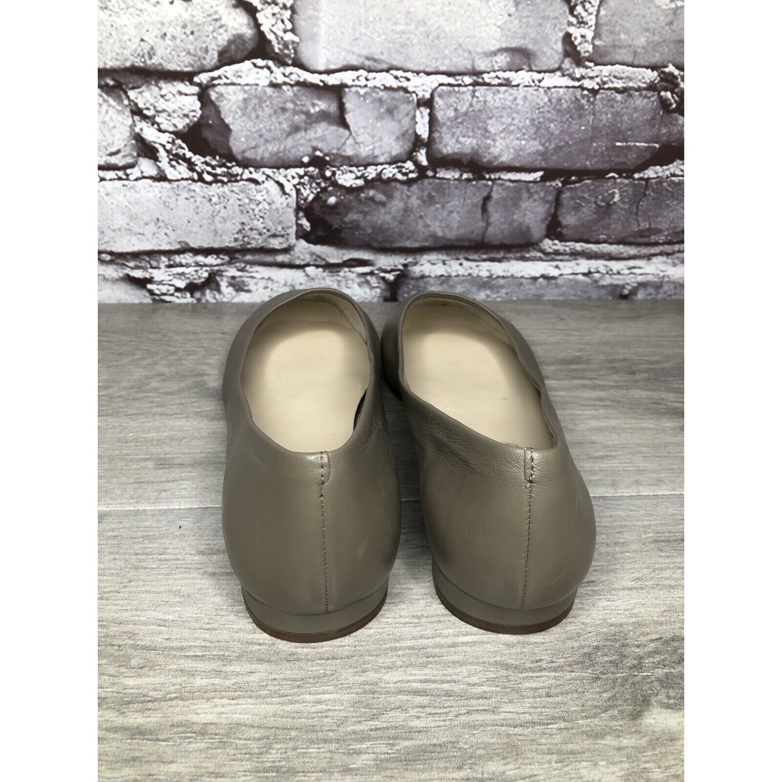 Other ENZO ANGIOLINI Gray Lydian Slip On Leather Ballet Flats Wome Size US 6.5 / IT 36.5 - 4 Thumbnail