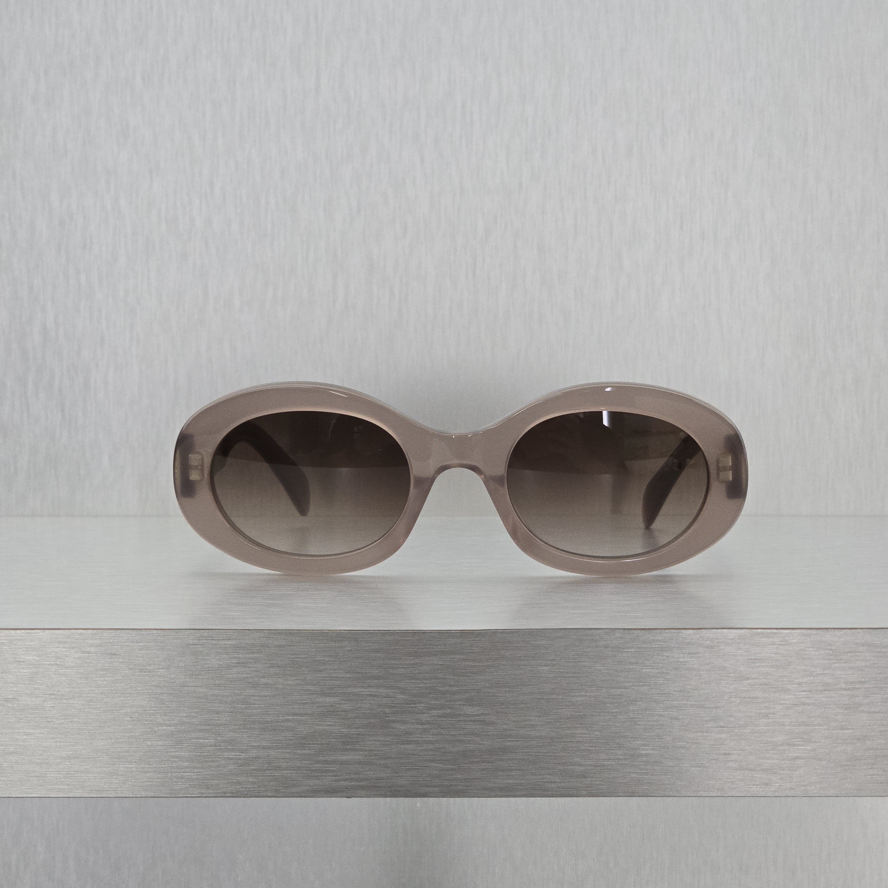 Celine CELINE Triomphe 01 Sunglasses In Acetate BROWN CRYSTAL Size ONE SIZE - 5 Thumbnail
