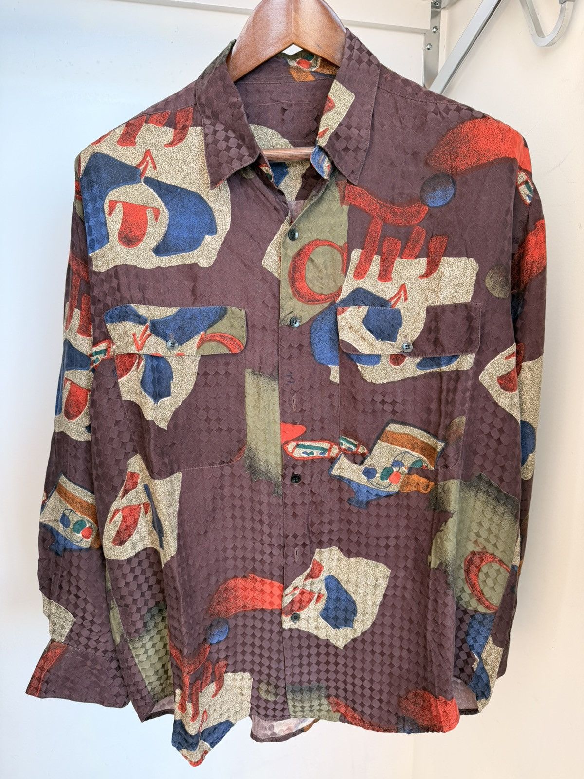 Other Vintage Goouch Linen Silk Shirt Size US L / EU 52-54 / 3 - 1 Thumbnail
