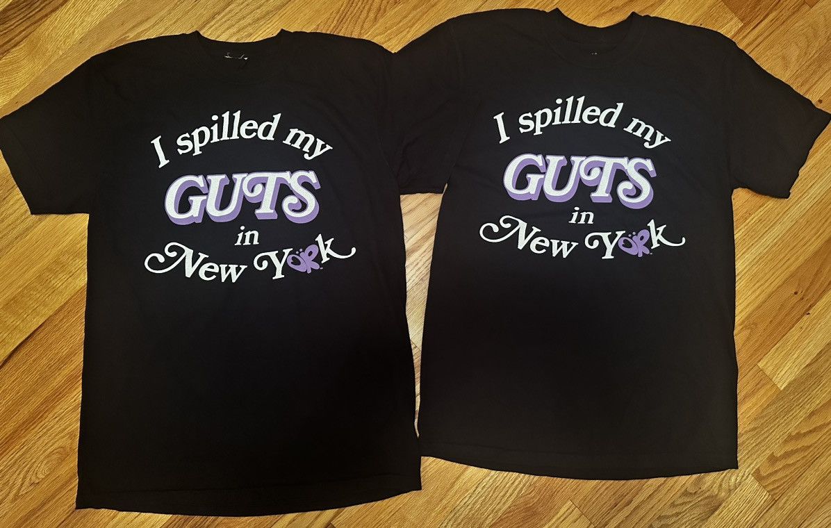 image of Tour Tee Olivia Rodrigo I Spilled My Guts In New York - Nyc Shirt in Black, Men's (Size Medium)