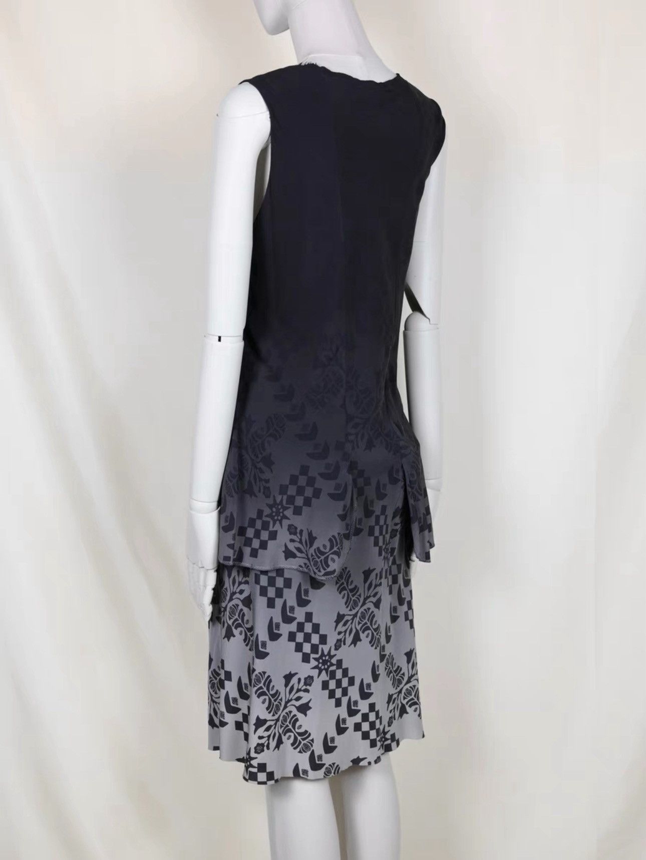Yohji Yamamoto Yohji Yamamoto 09SS Gradient Floral Dress Size S / US 4 / IT 40 - 3 Thumbnail