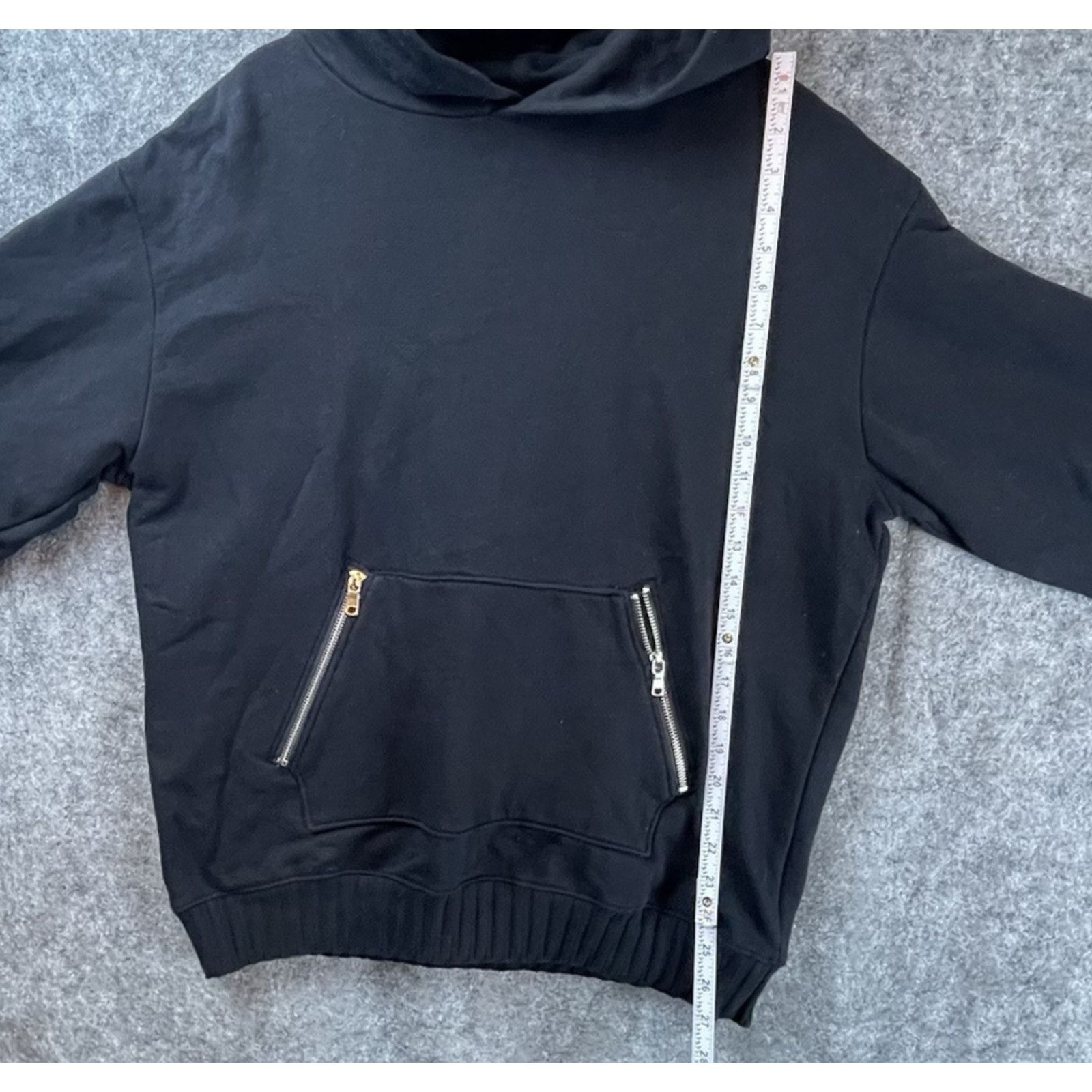 MNML MNML Hoodie Mens Large Black Zip Kangaroo Pocket Modern Size US L / EU 52-54 / 3 - 4 Thumbnail