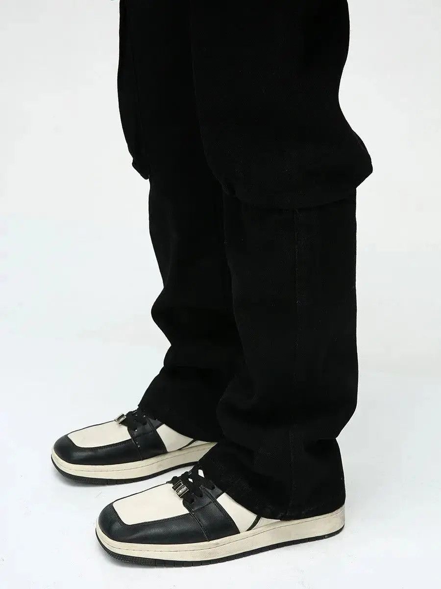 Japanese Brand Retro loose pocket straight leg jeans Size US 30 / EU 46 - 4 Thumbnail