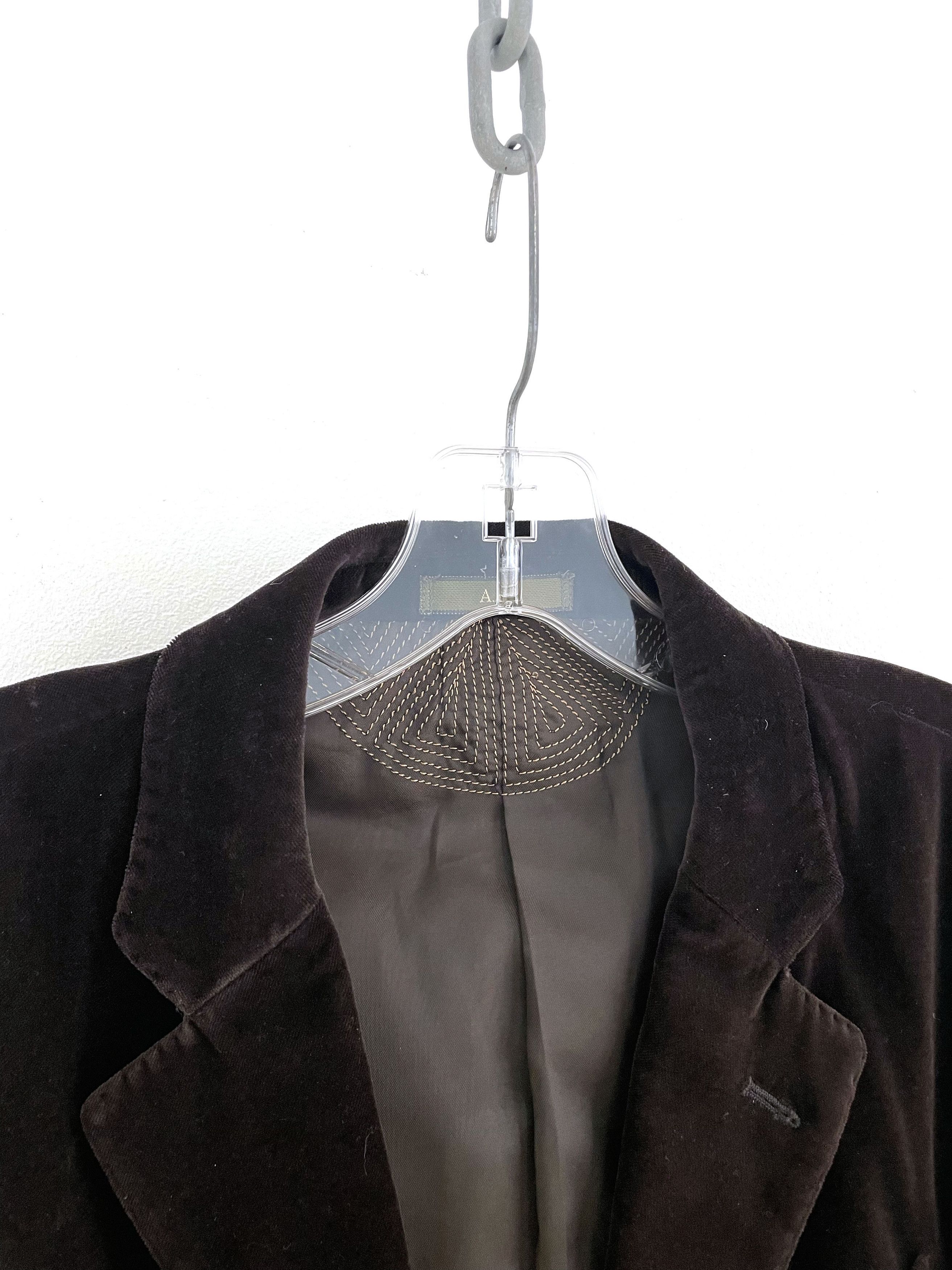 Yohji Yamamoto AAR Velour Jacket Size US L / EU 52-54 / 3 - 4 Thumbnail