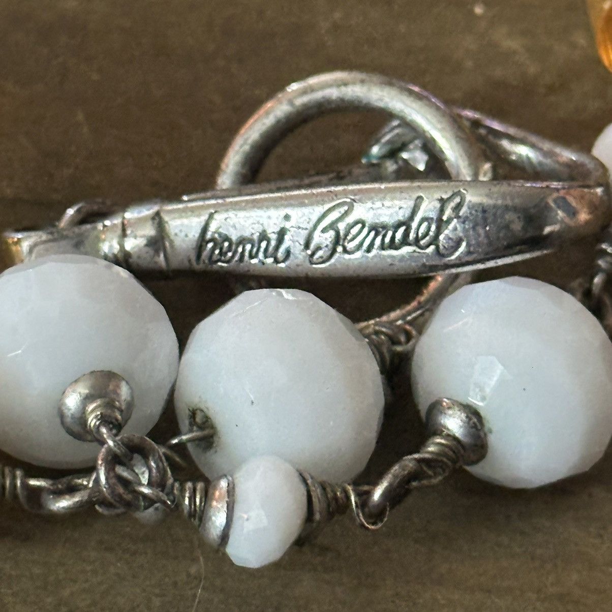 Henri Bendel Vintage Henri Bendel lucite, crystal and safety pin necklace Size ONE SIZE - 7 Thumbnail