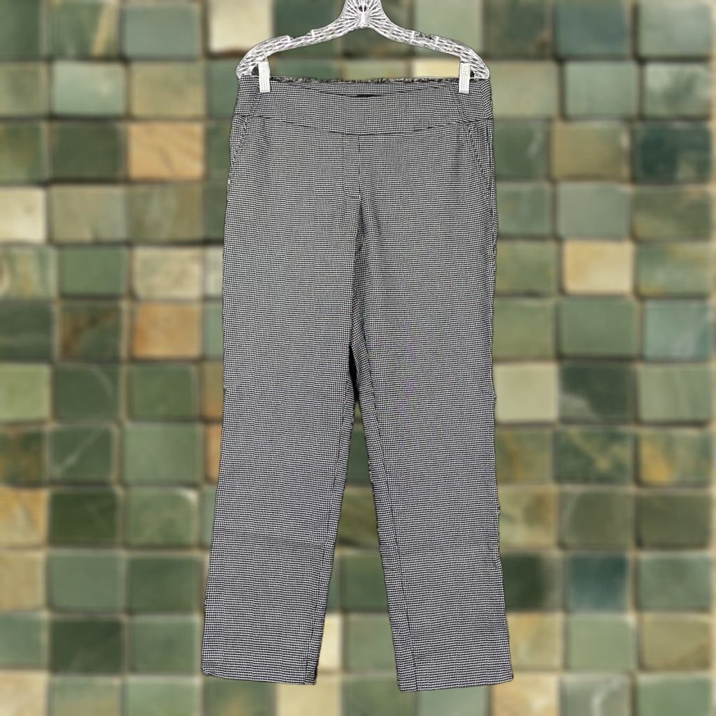 Vintage Hilary Radley Women’s Chino Pants L Black Two-Tone Size 36" / US 14 / IT 50 - 1 Thumbnail
