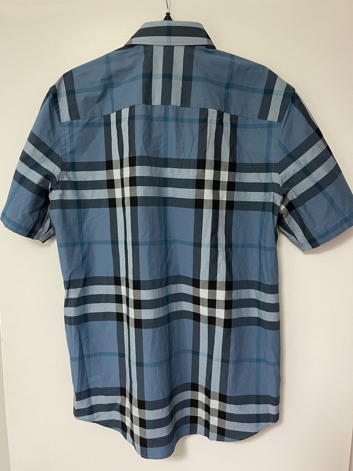 Burberry Burberry Men's Blue Plaid Shirt Size US L / EU 52-54 / 3 - 2 Thumbnail