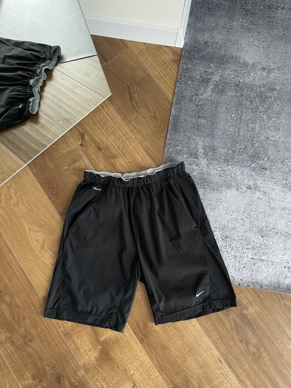 Nike Vintage Nike 90’s Y2K Style Drill Black Shorts Size US 32 / EU 48 - 1 Thumbnail
