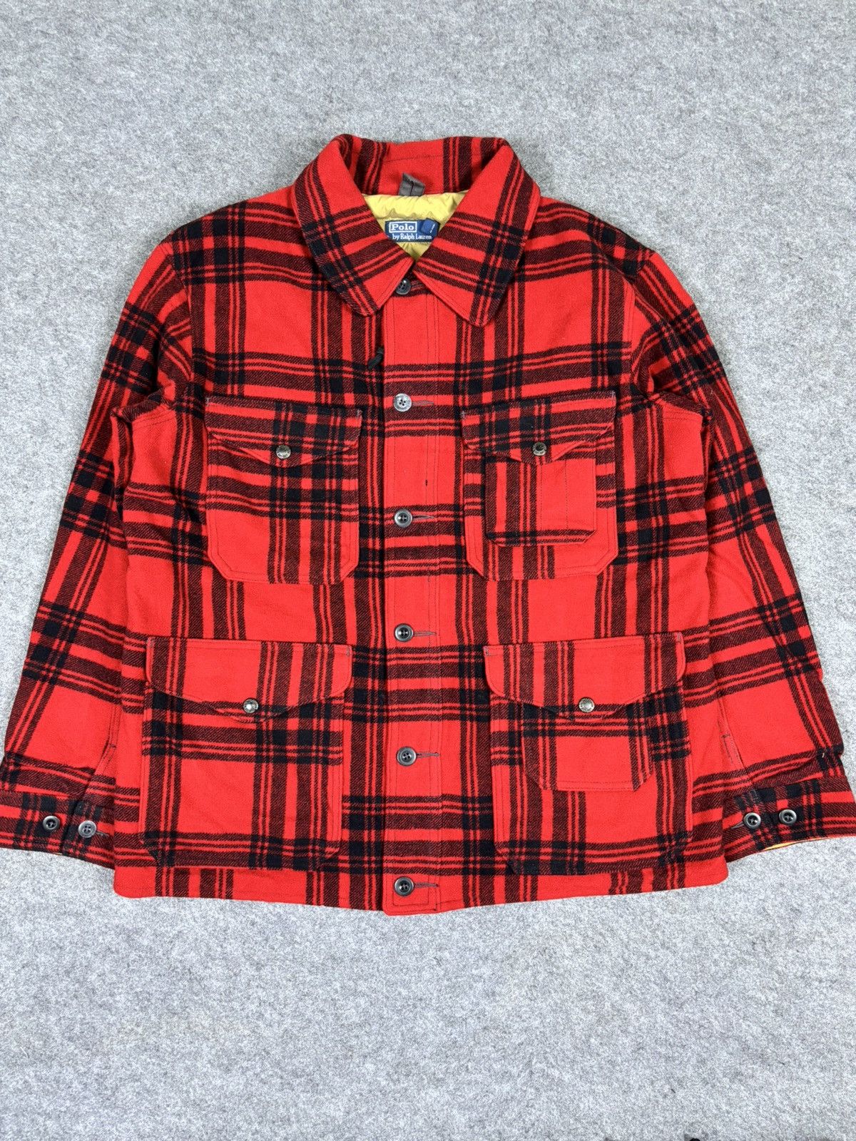 Polo Ralph Lauren Vtg Polo Ralph Lauren Mackinaw Military Wool Jacket K47 Size US XXL / EU 58 / 5 - 16 Thumbnail