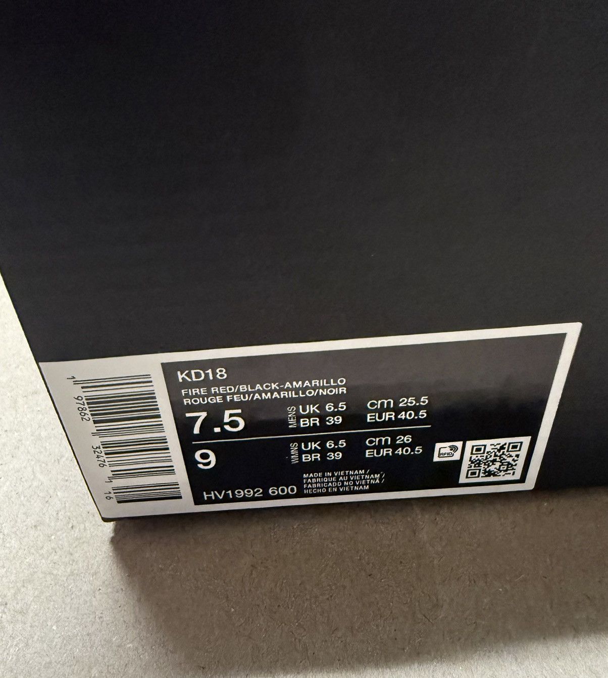 Nike Nike KD 18 Kevin Durant Air Bakin Men’s shoes size 7.5 NEW! Size US 7.5 / EU 40-41 - 6 Thumbnail